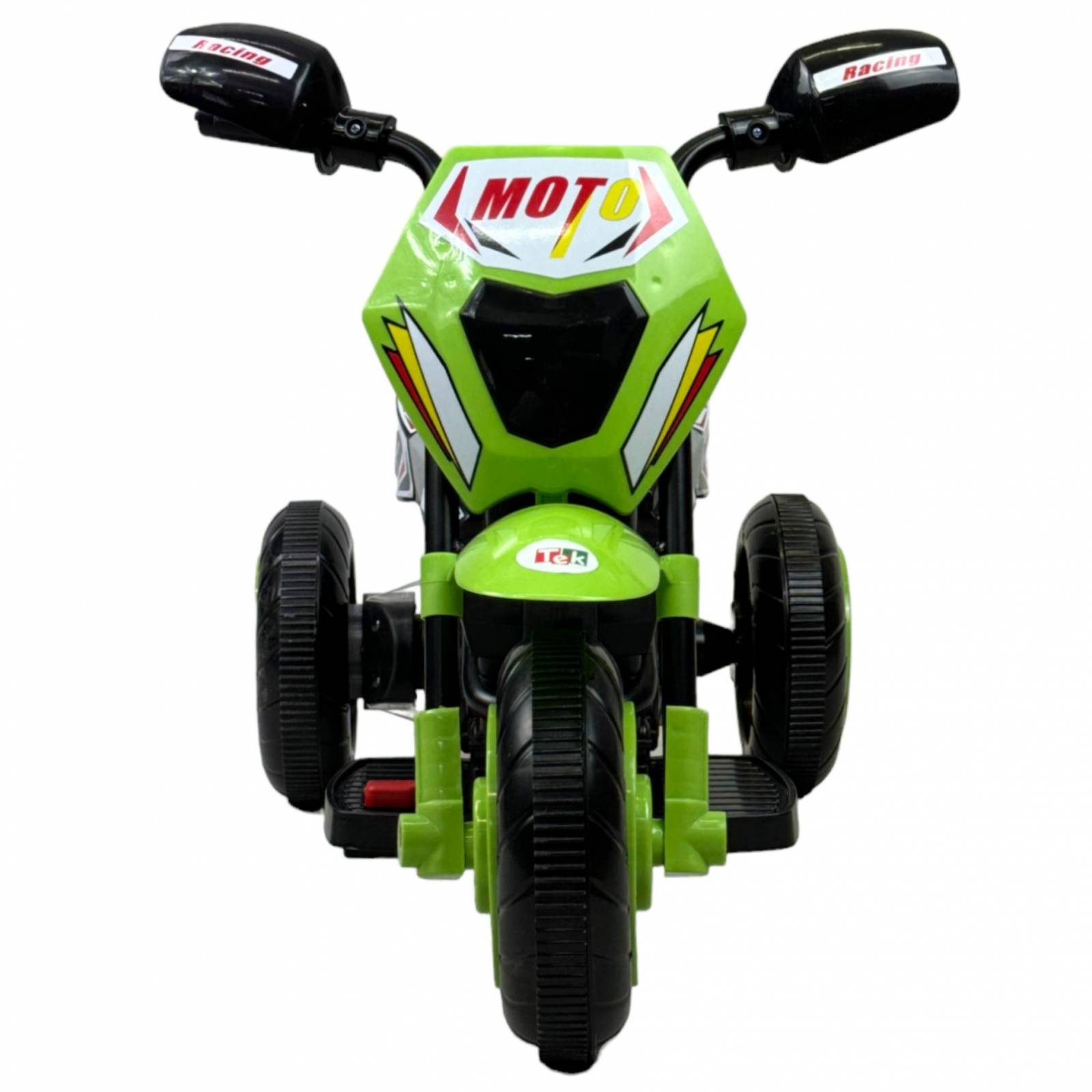 Motocicleta Montable para Niños 3 Ruedas Sonido,luz 6V  - Verde.