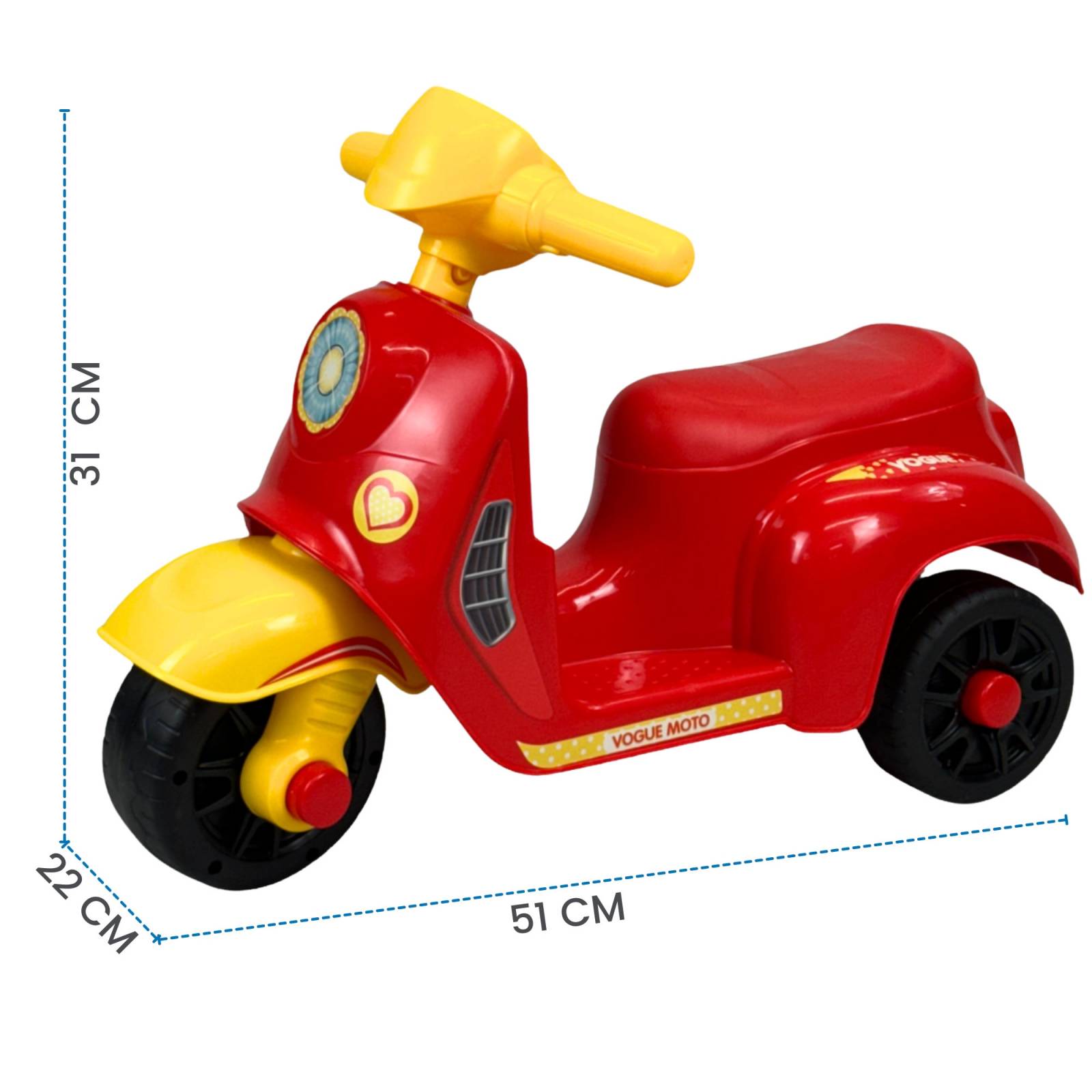 Montable Correpasillos para Niños Juguete de Equilibrio Moto  - Rojo.