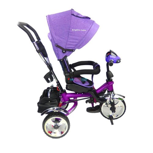 Triciclo para Bebe de lujo 6 en 1 6m a 5 años Purpura 