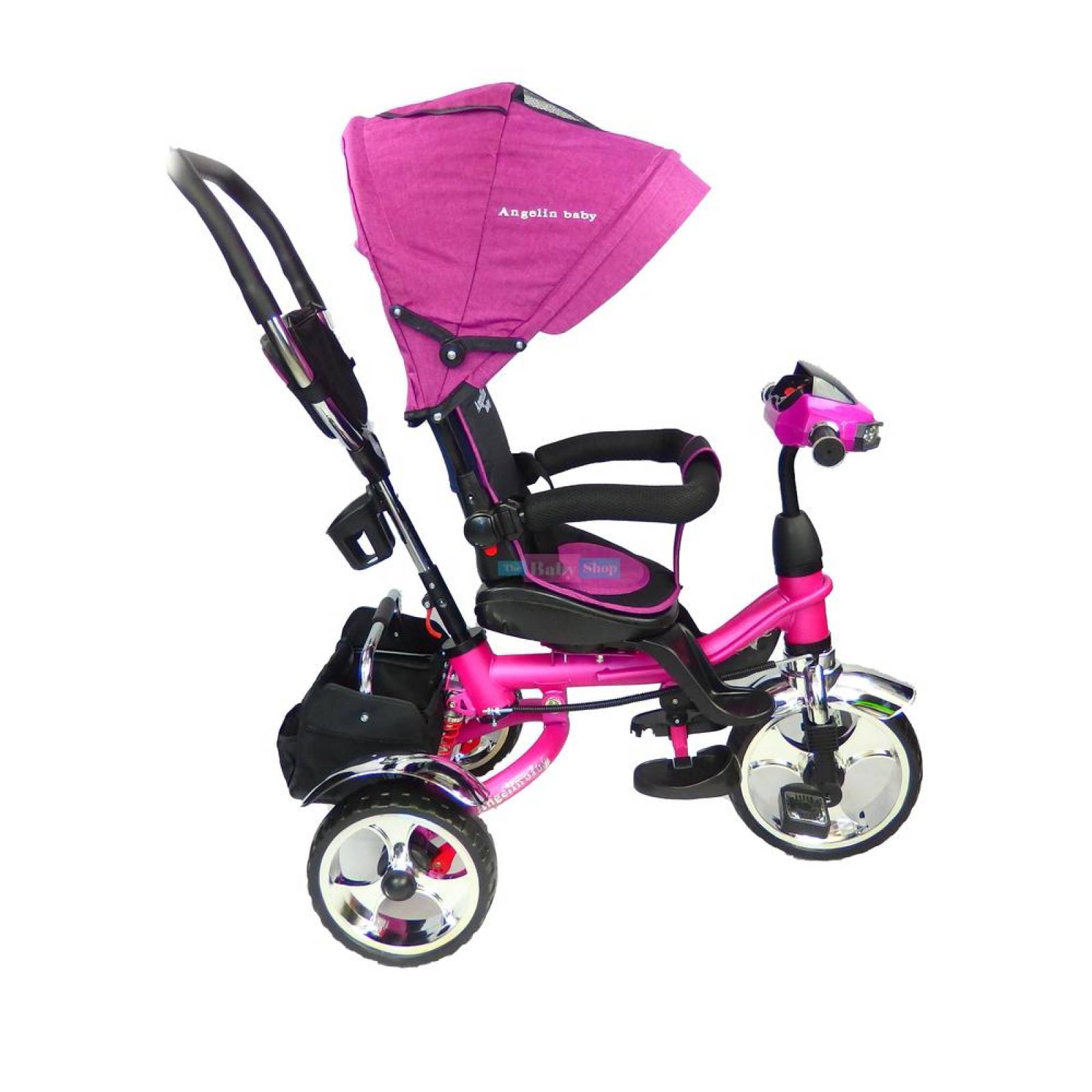 Triciclo para Bebe de lujo 6 en 1 6m a 5 años Rosa 