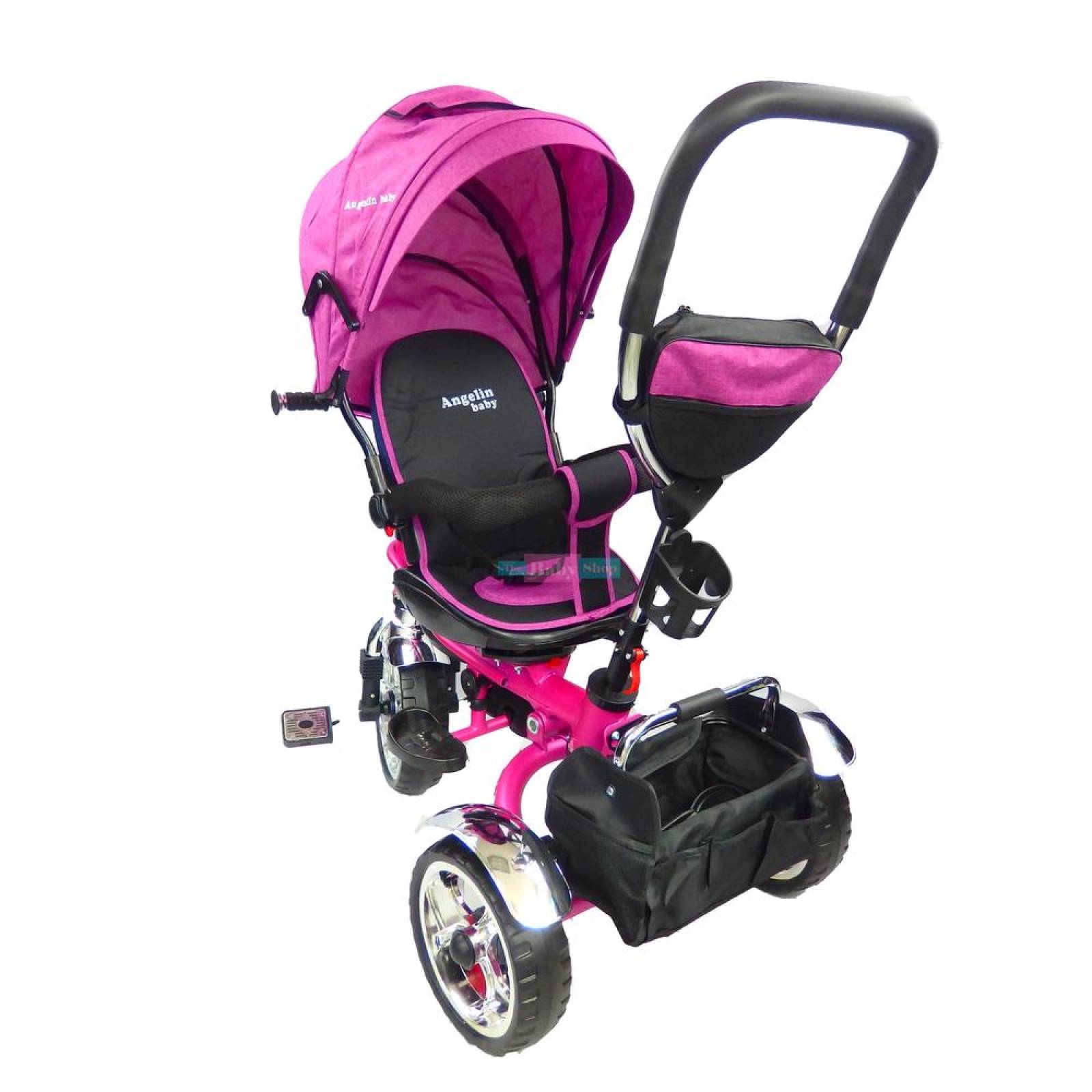 Triciclo para Bebe de lujo 6 en 1 6m a 5 años Rosa 