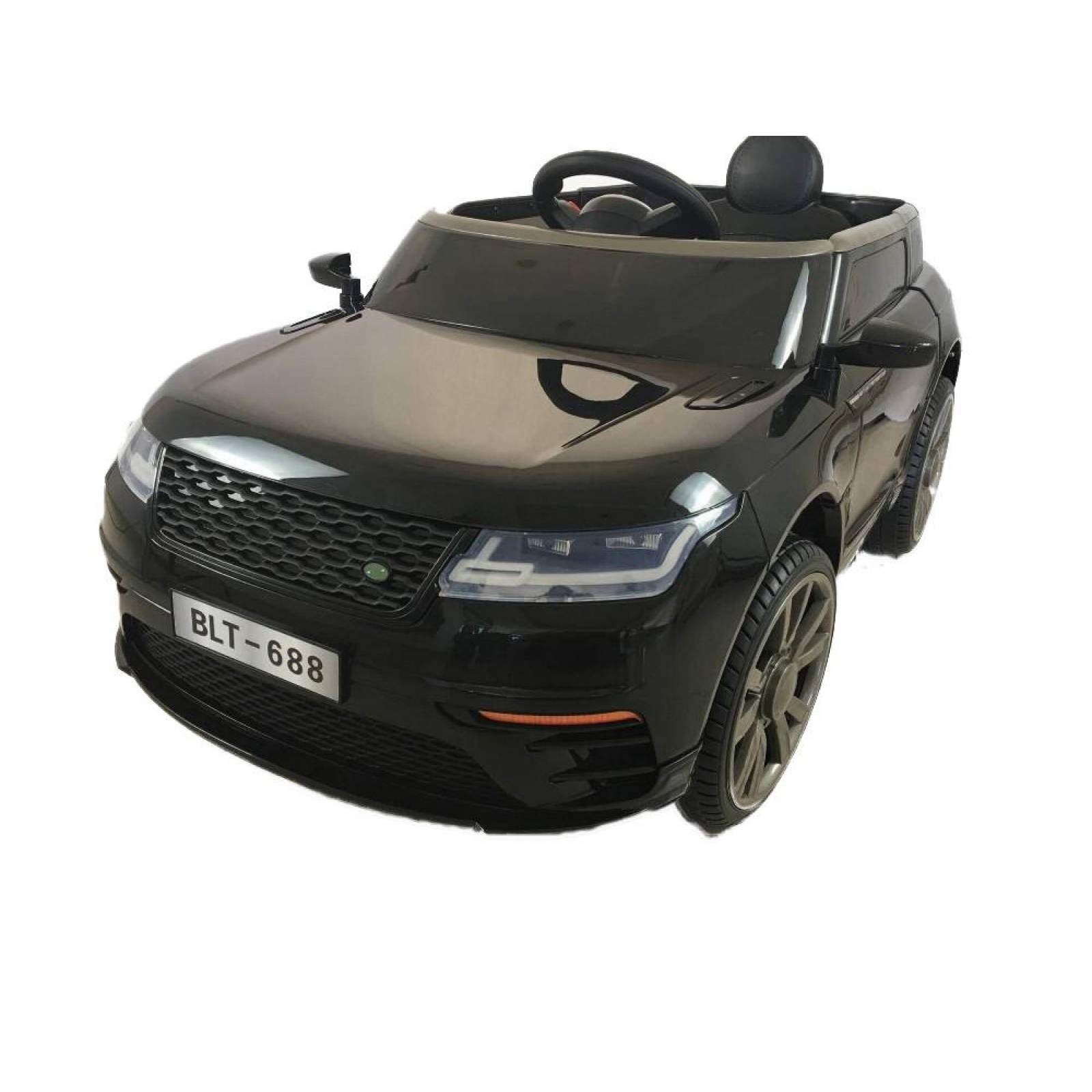 Carro Electrico Montable Con Control Negro USB,Musica,Radio 