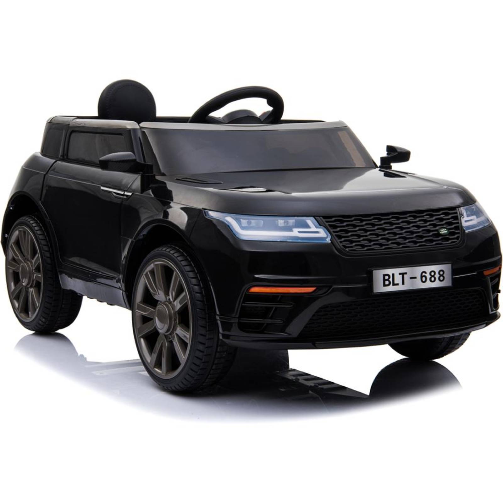Carro Electrico Montable Con Control Negro USB,Musica,Radio 