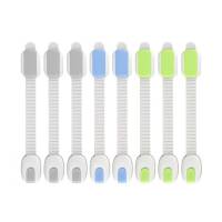 Seguro Para Armarios 4Pz Puertas Gabinetes Seguridad Bebe Azul Verde O Gris