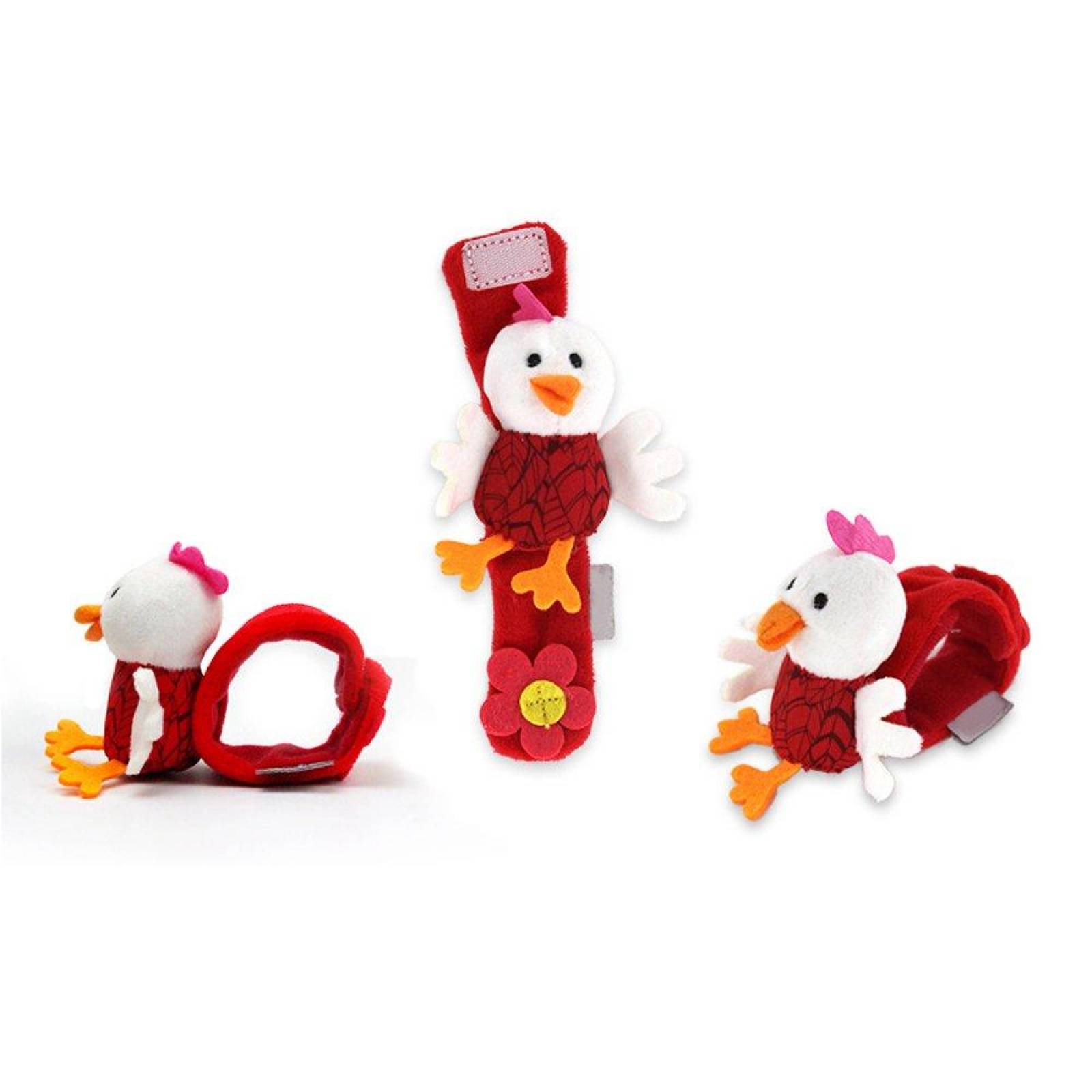 Pulsera Sonajera para Bebé 1pz Estimulación Temprana 14x4 cm Gallo