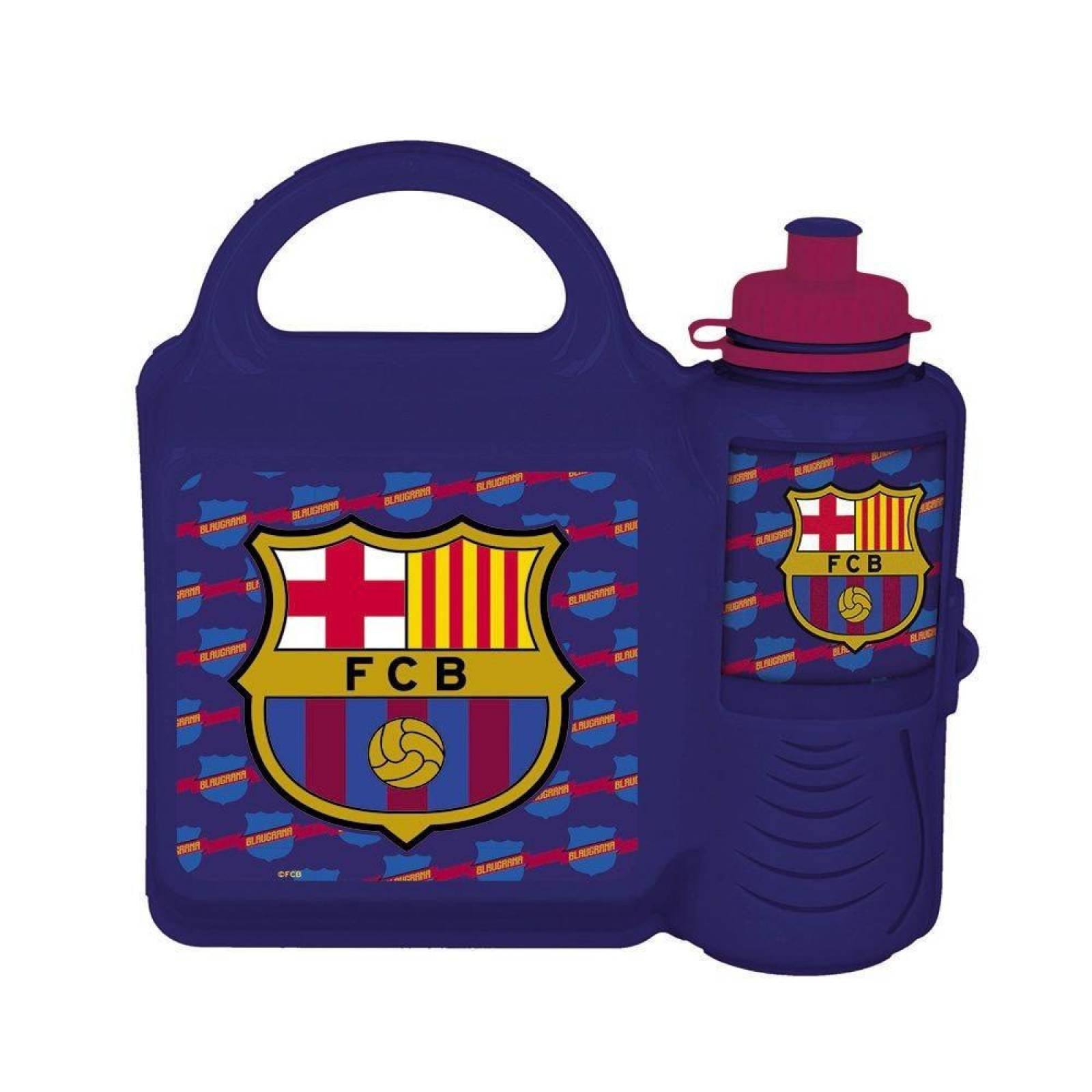 Lonchera con botella 400 ml de FCB FC Barcelona FCB 