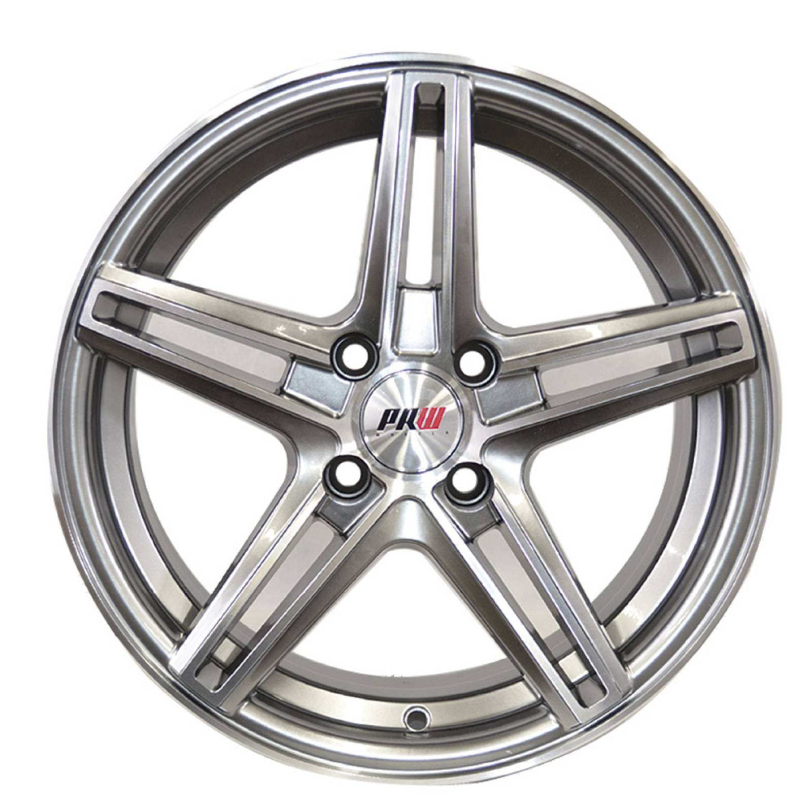 Rin 15X7 4-100 PRW Mod: P576 ET30 CB73.1 HYPER BLACK MACHINE FACE