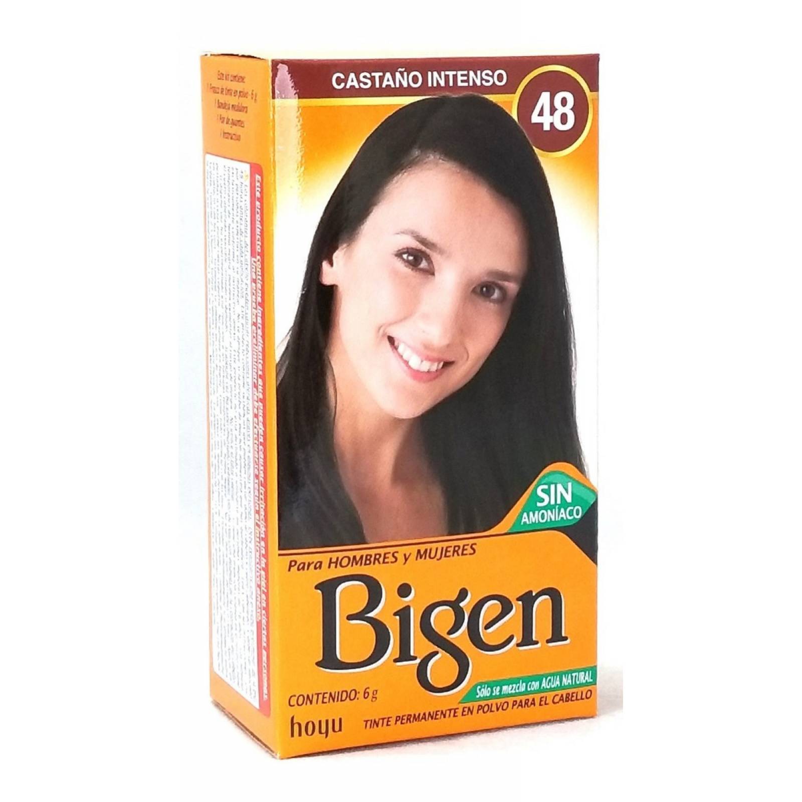 Tinte Bigen En Polvo Castaño Intenso 48 Permanente 6g