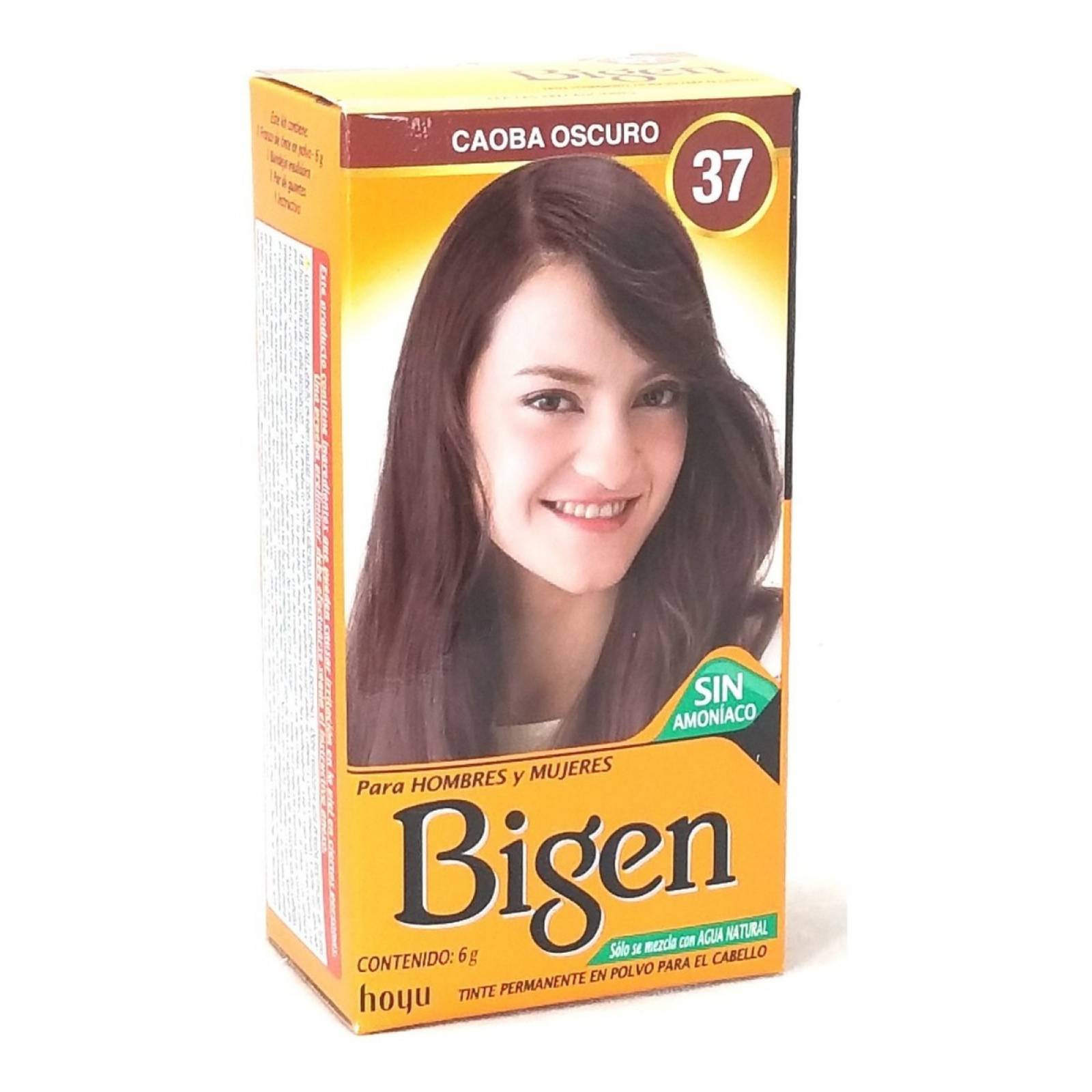 Tinte Bigen En Polvo Caoba Oscuro 37 Permanente 6g
