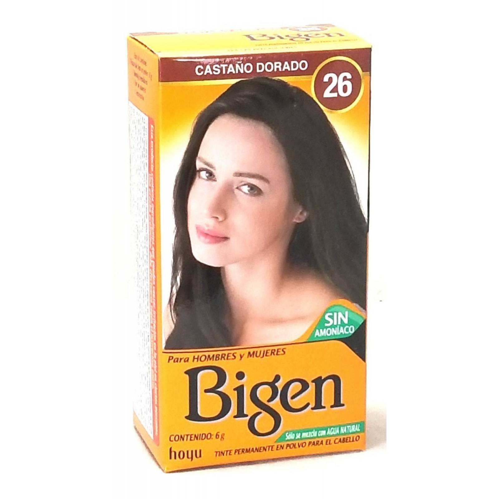 Tinte Bigen En Polvo Castaño Dorado 26 Permanente 6g