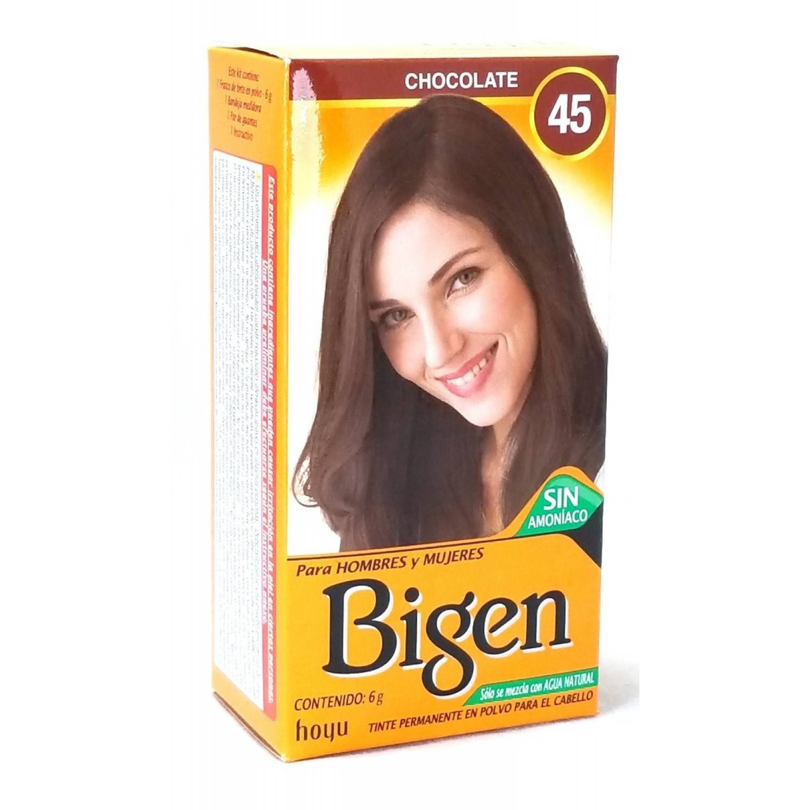 Tinte Bigen En Polvo Color Chocolate 45 Permanente
