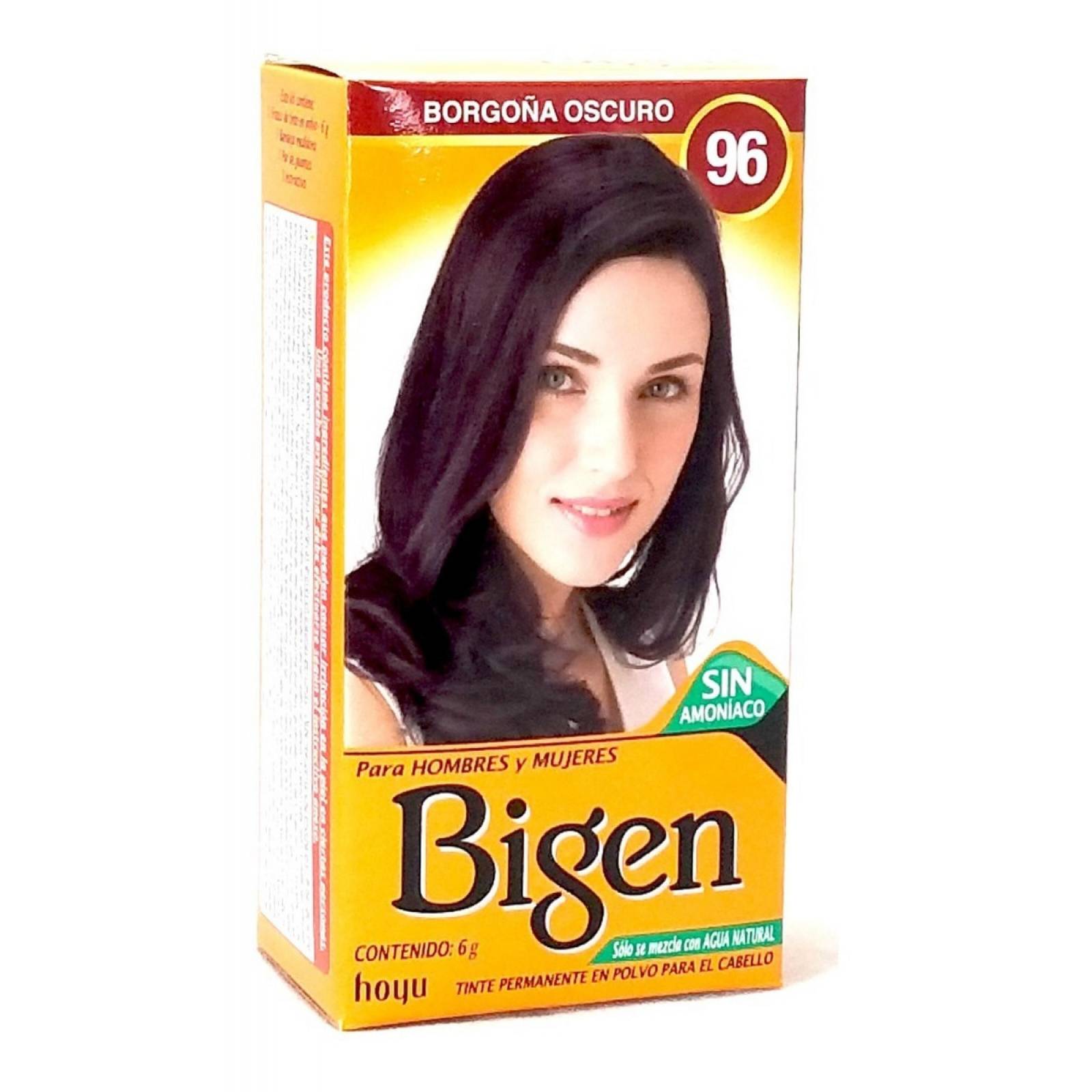 Tinte Bigen En Polvo Borgoña Oscuro 96 Permanente 6g