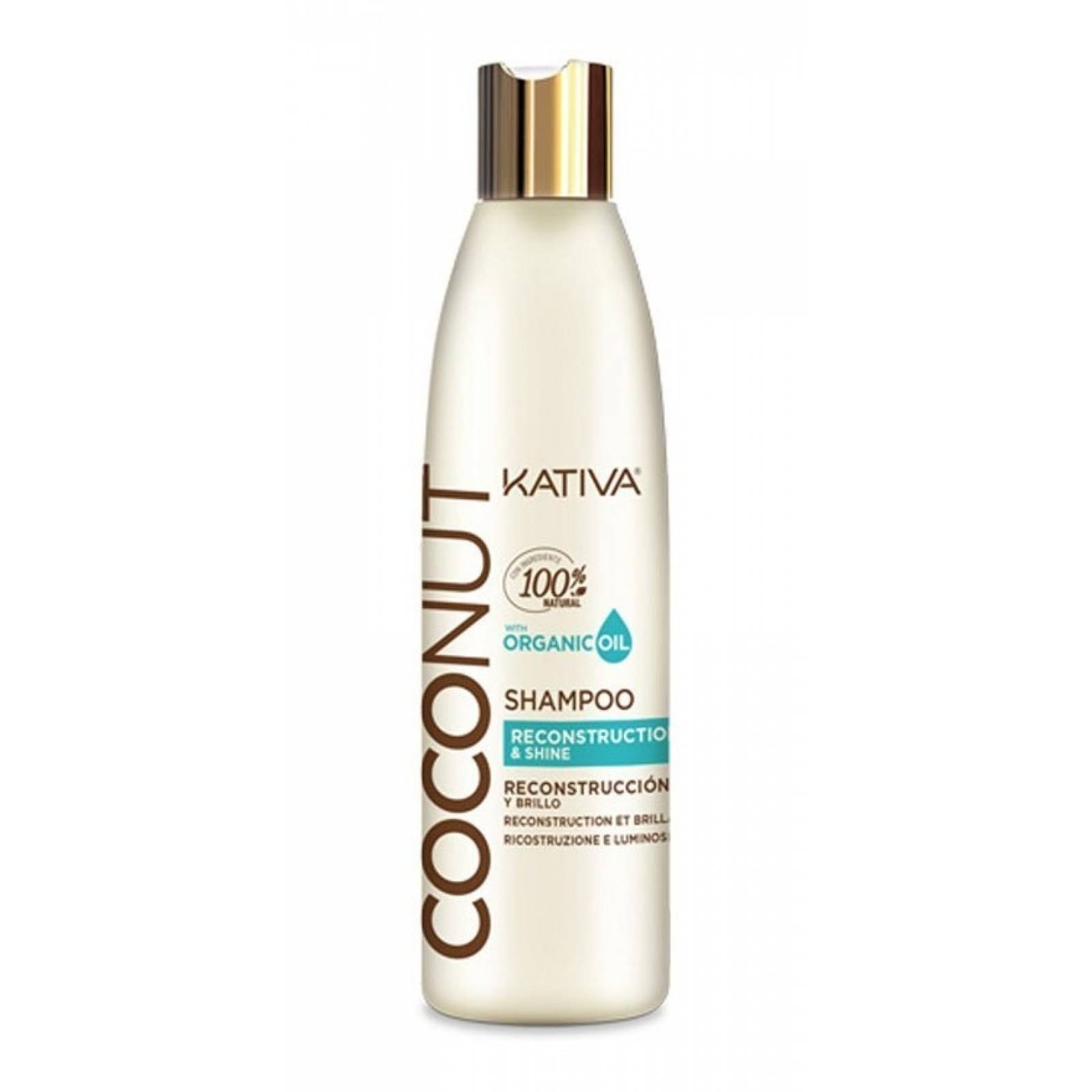 Kativa Shampoo Coconut Reconstrucción Y Brillo 250ml Coco