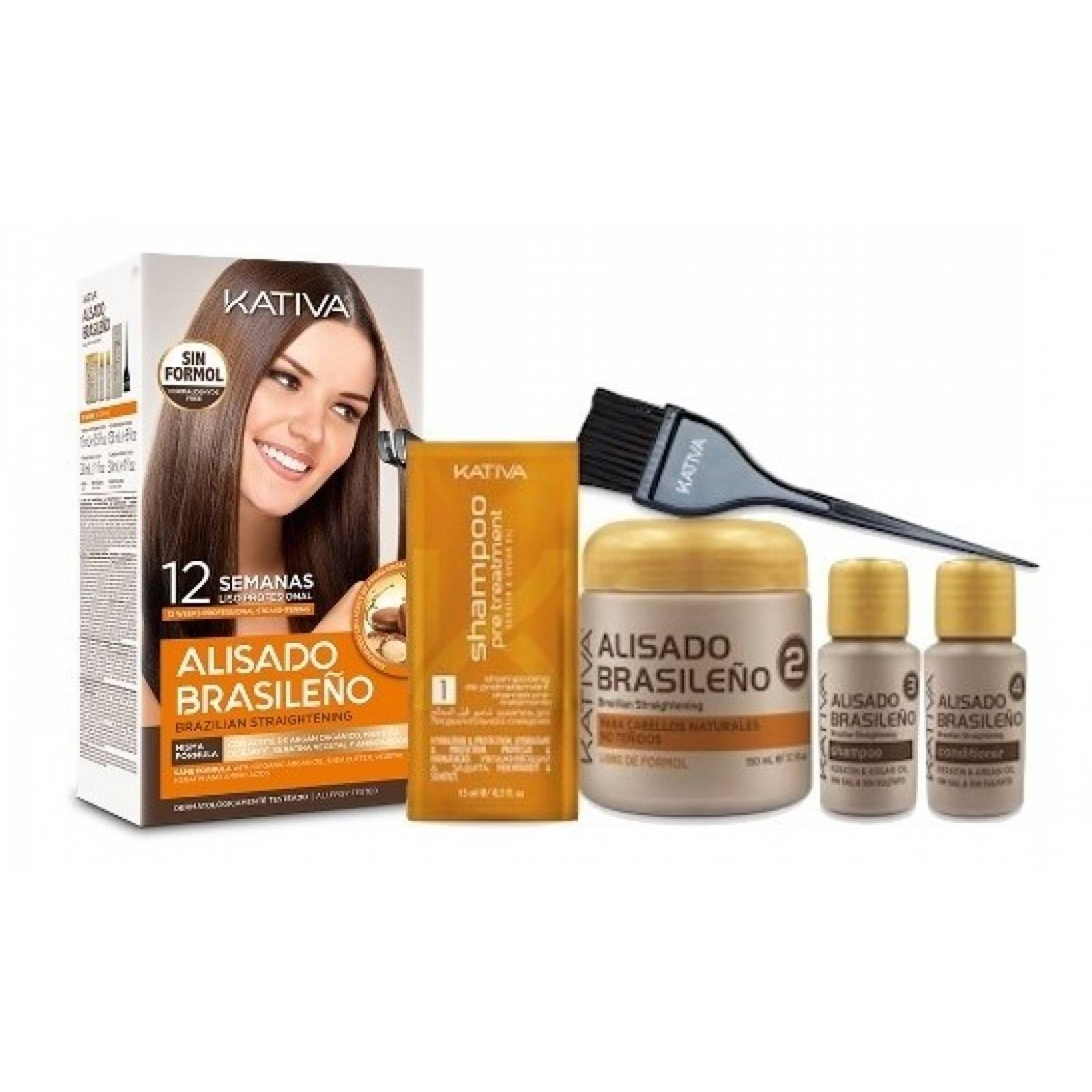 Kativa Alisado Brasileño + Kit Post Alisado Por 10 Semanas
