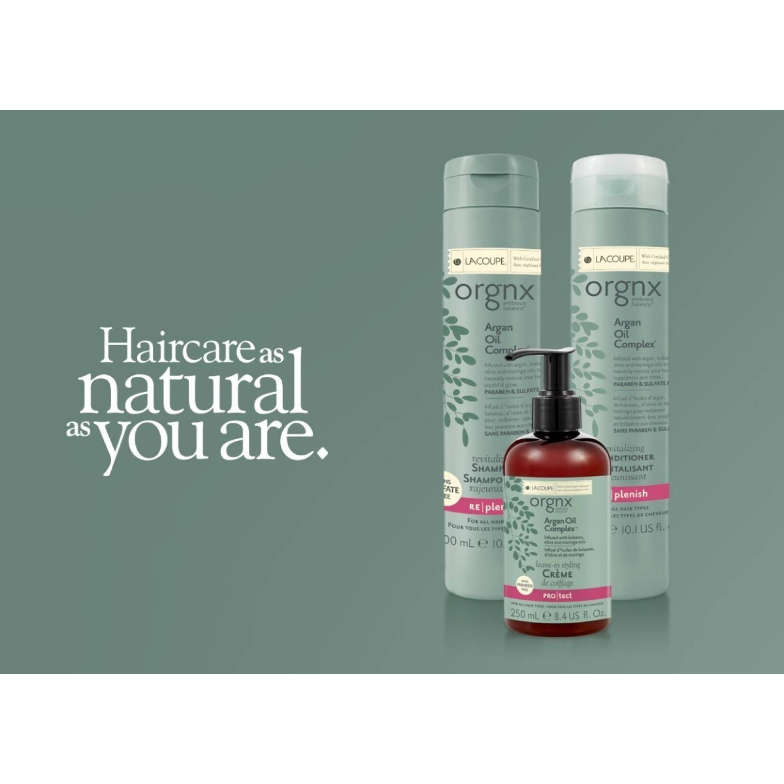 Lacoupe Orgnx Argan Oil Kit Shampoo Acondicionador Leave In