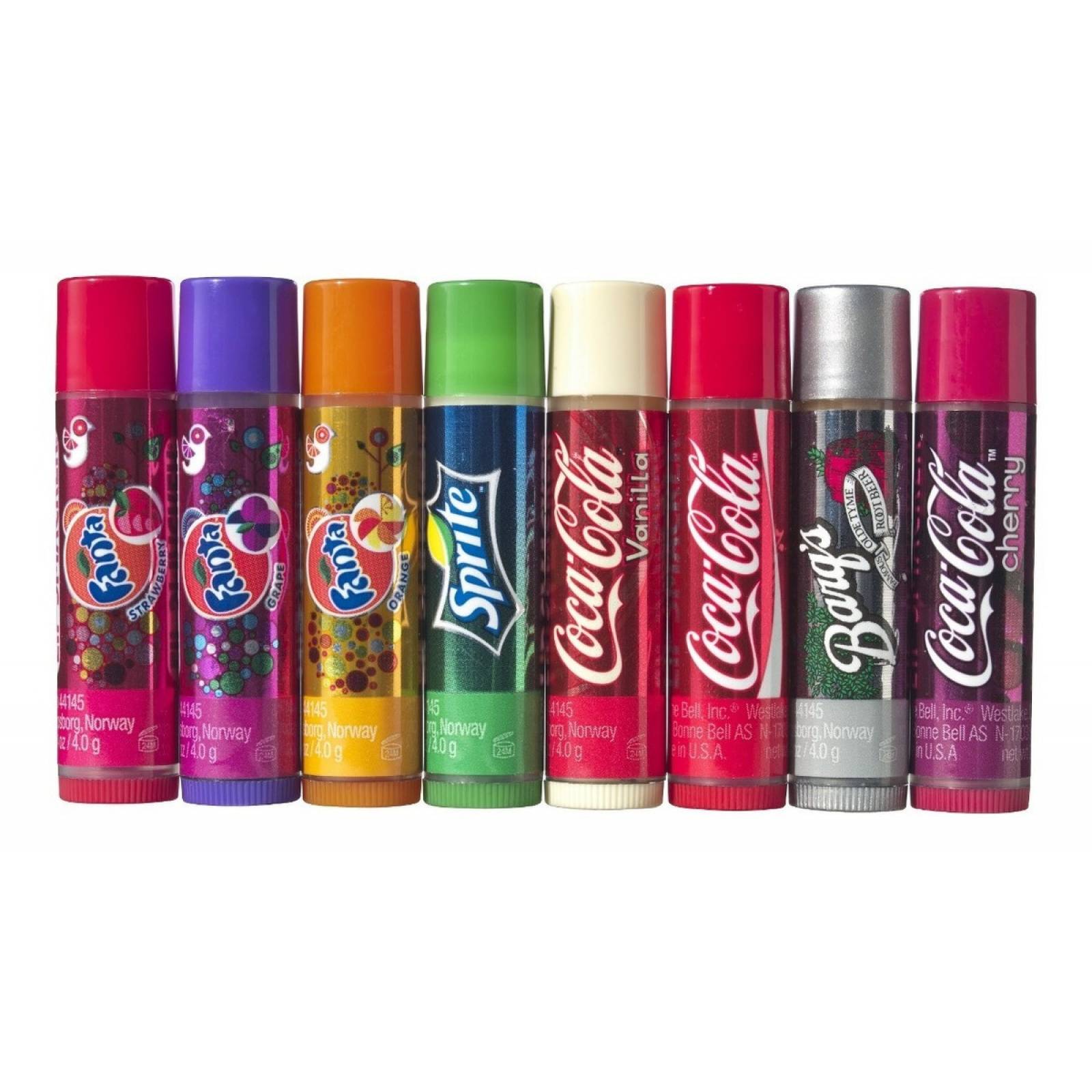 Lip Smacker Coca cola Sprite Fanta Bálsamo Labial 8 Pack