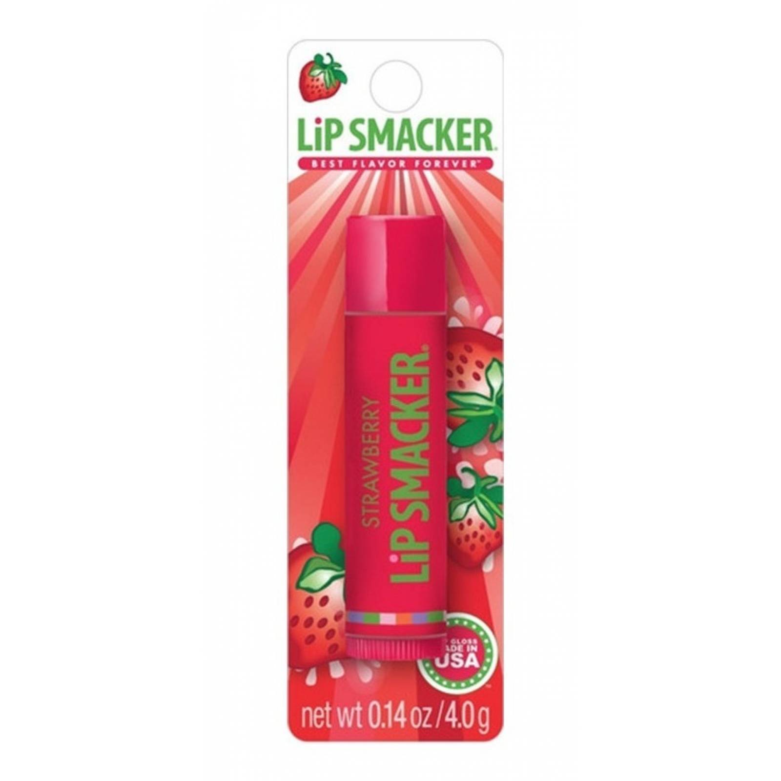 Lip Smacker Strawberry Bálsamo Labial Humectante Fresa