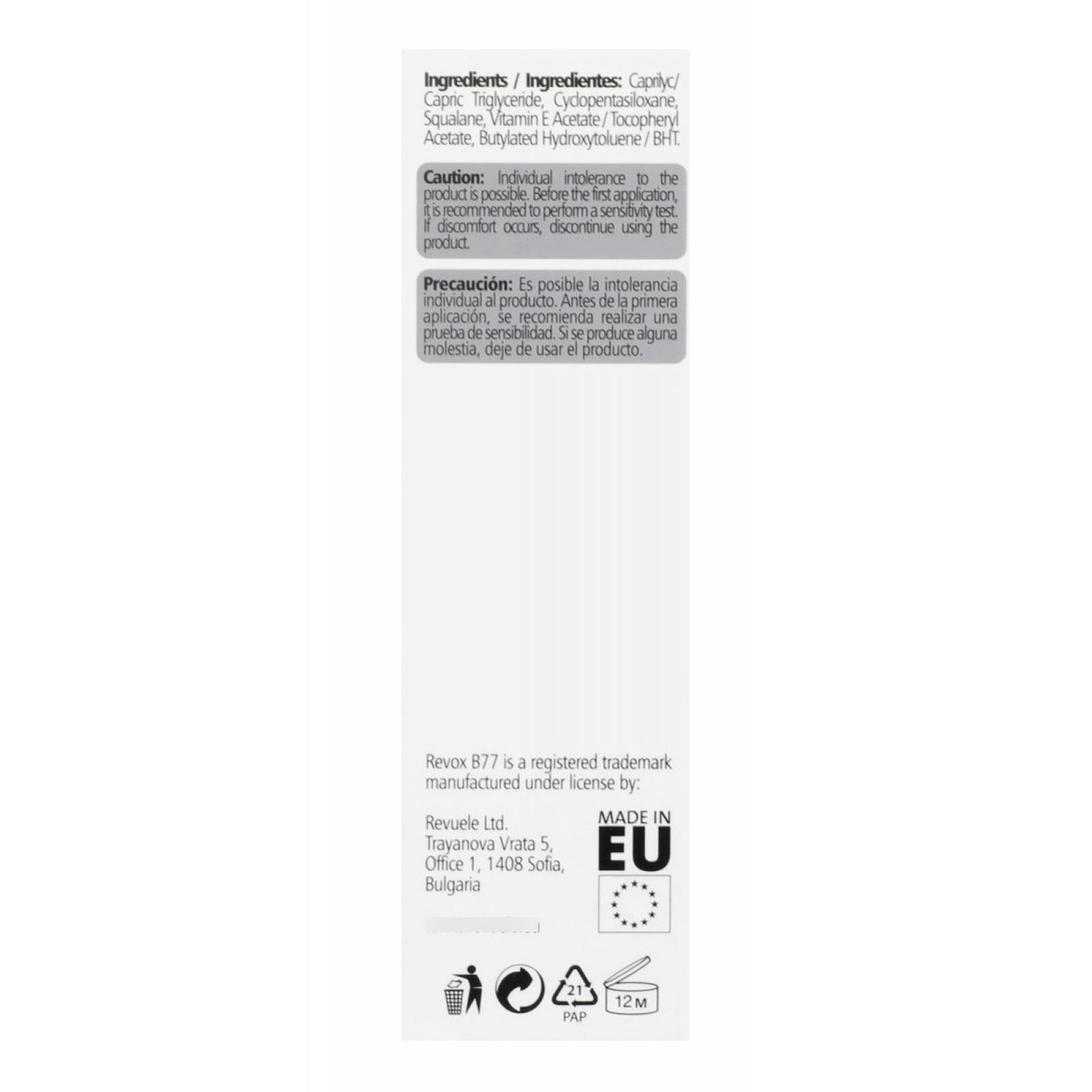 Revox B77 Suero Facial Squalane Aceite Nutritivo Escualano