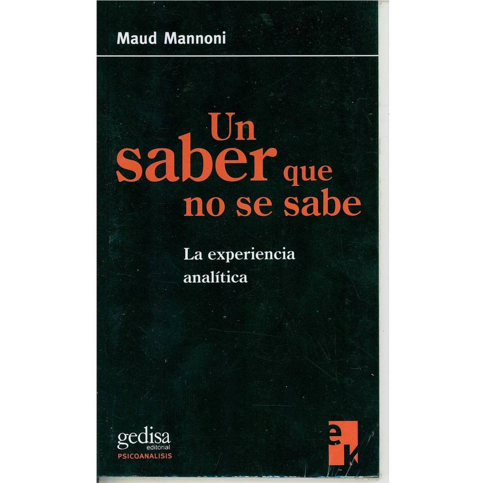 Un saber que no se sabe