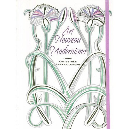 Art nouveau-modernismo libro antiestrés 