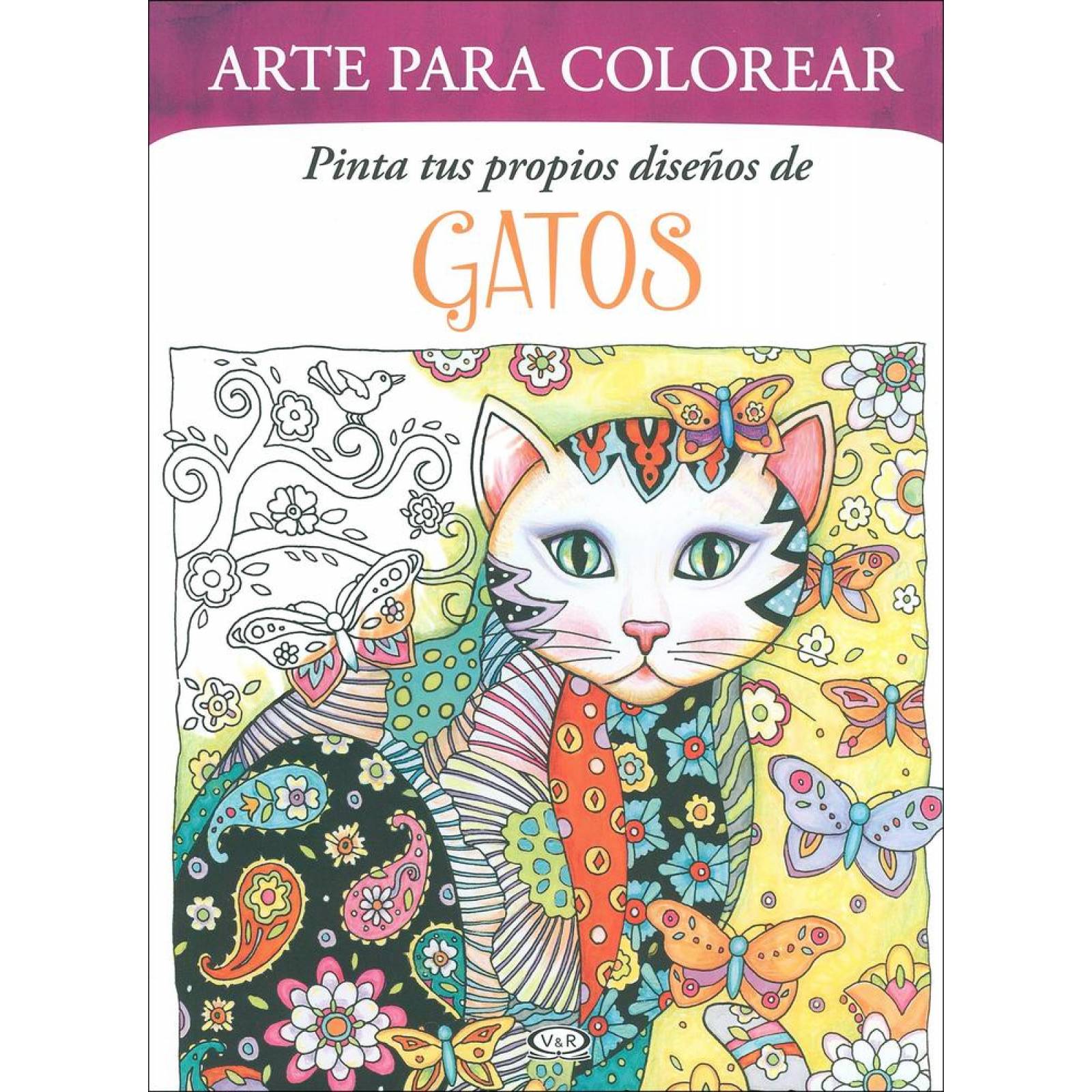 Gatos arte para colorear 