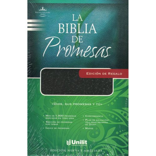 Biblia Promesas Edición De Regalo Negra 