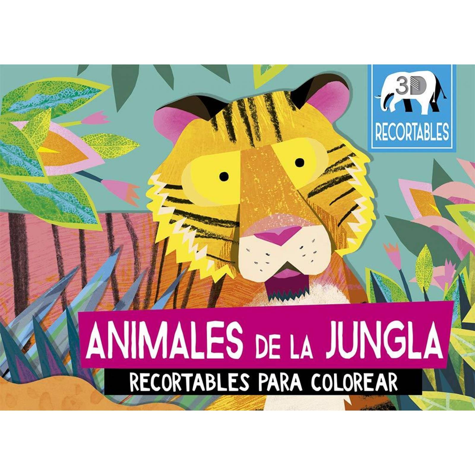 Animales de la jungla (recortables 3D) 