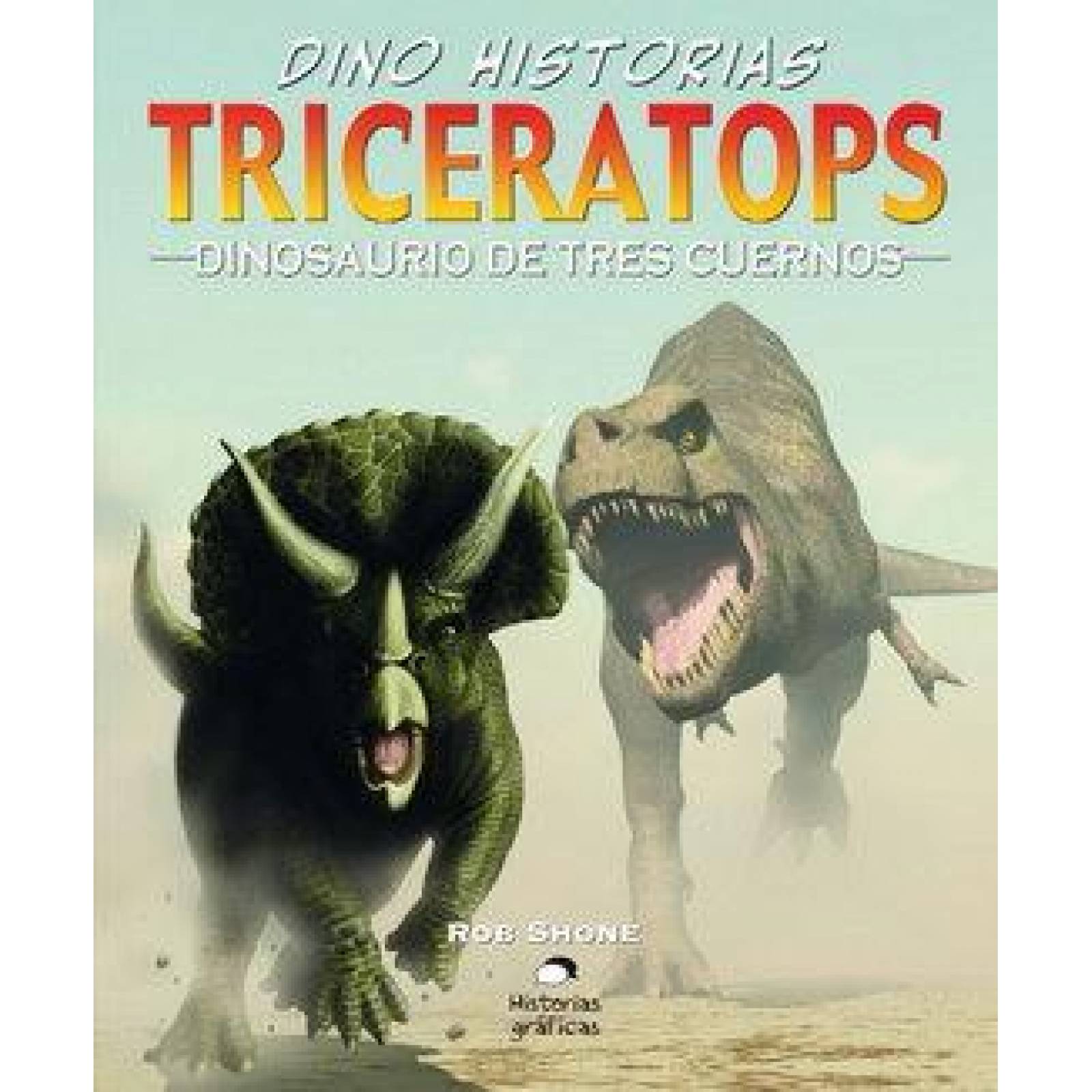 Triceratops. Dinosaurio de tres cuernos 