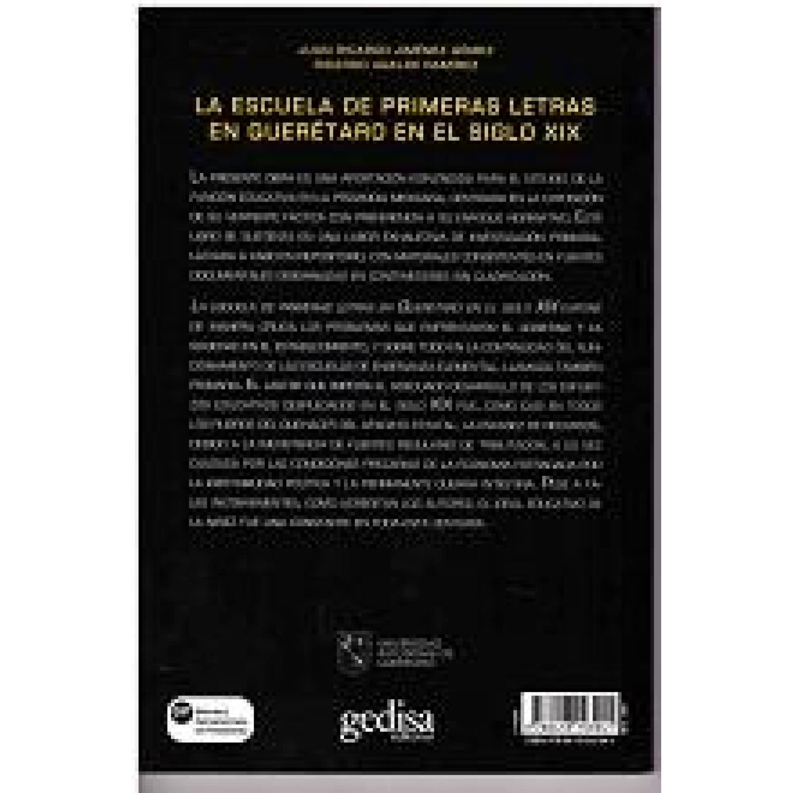 La escuela de primeras letras en Querétaro en el siglo XIX.