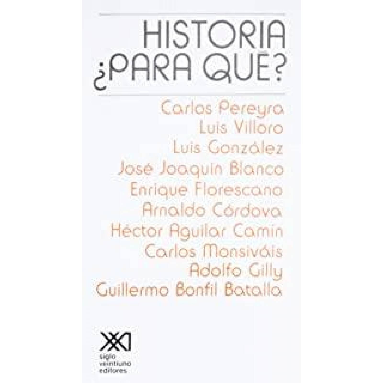 HISTORIA PARA QUE? 