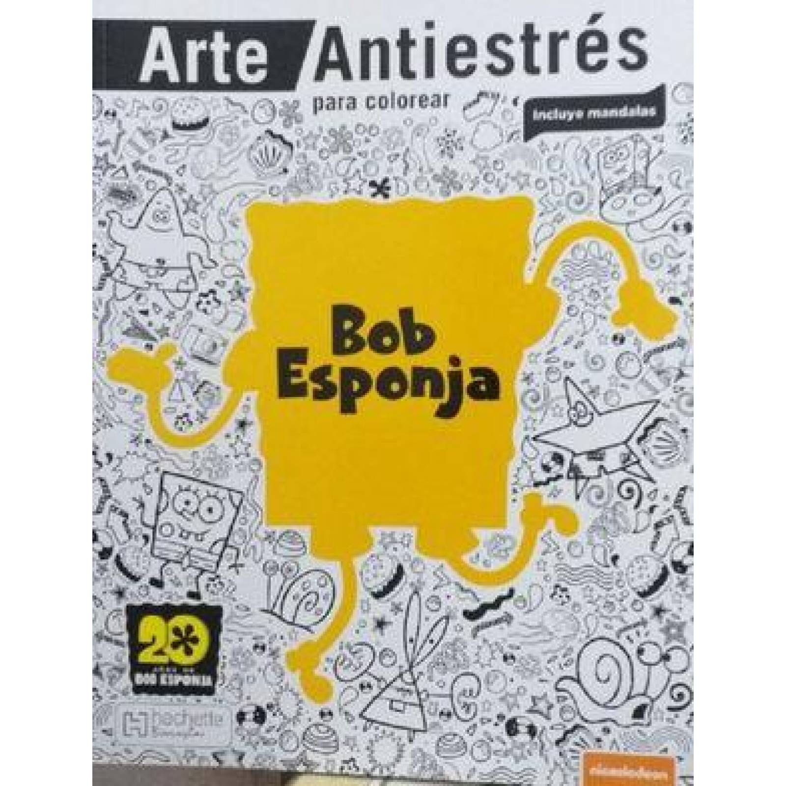 Bob Esponja Arte antiestrés 