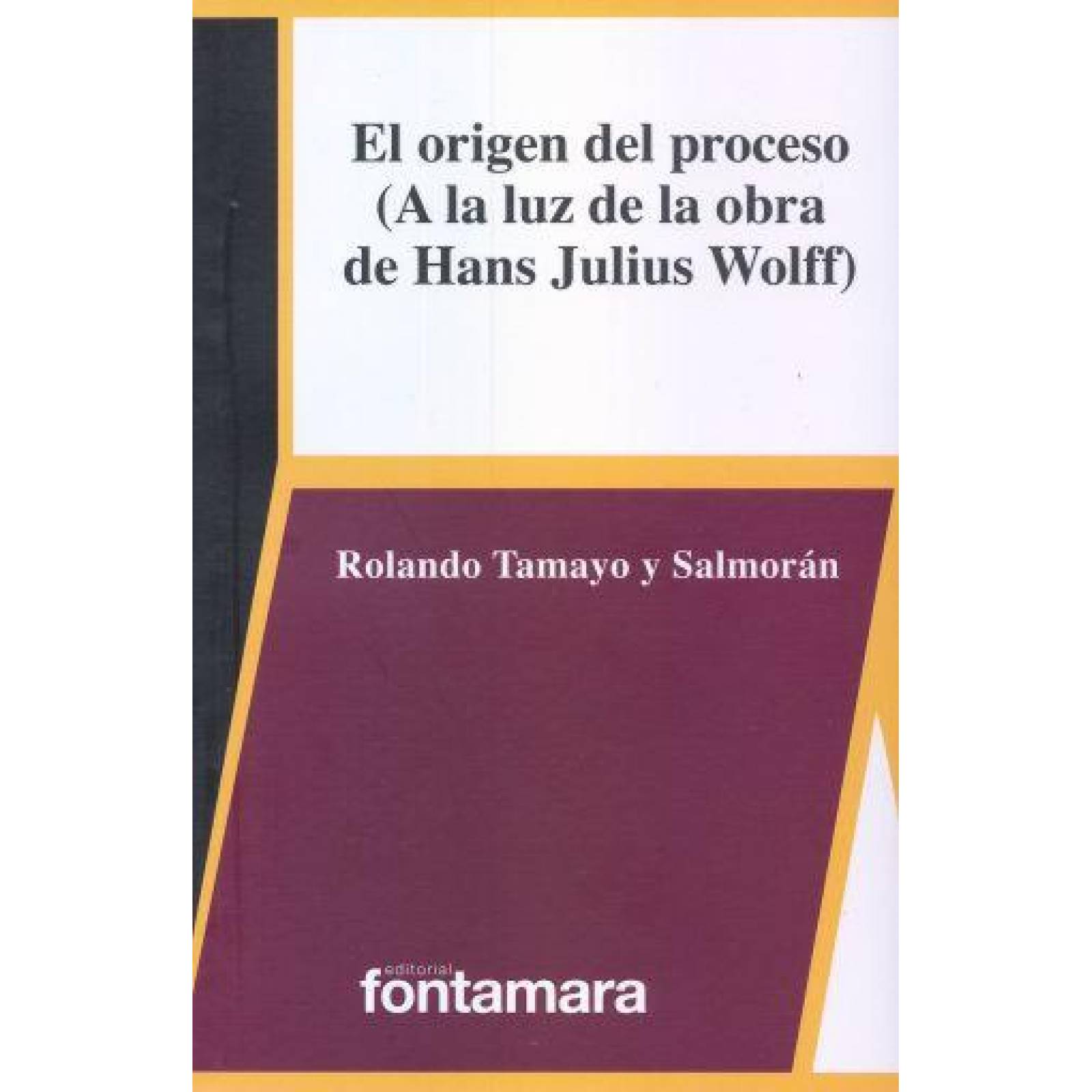 EL ORIGEN DEL PROCESO (A LA LUZ DE LA OBRA DE HANS JULIUS WOLFF) 