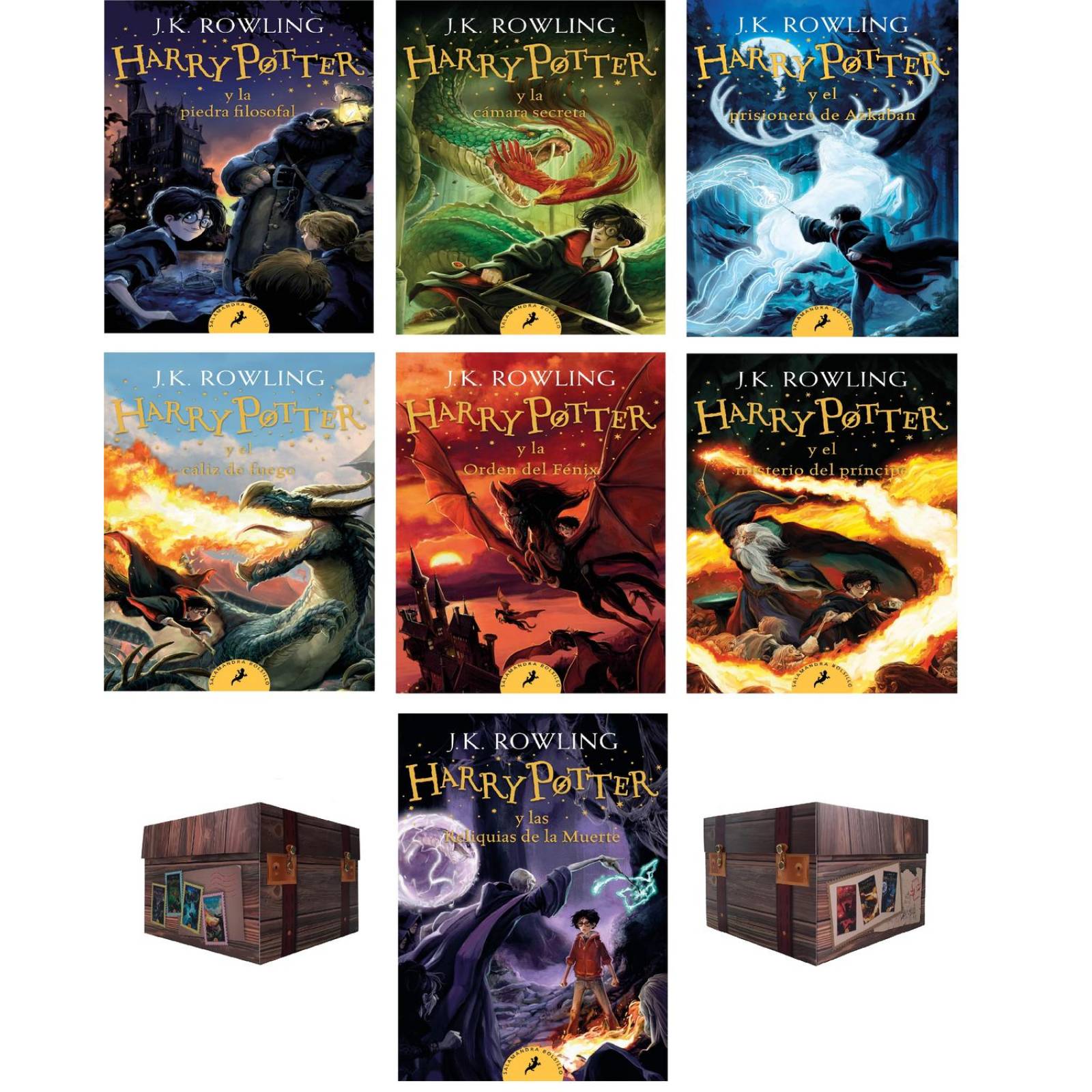 Harry Potter 7 Libros + Baúl (La mejor edición)