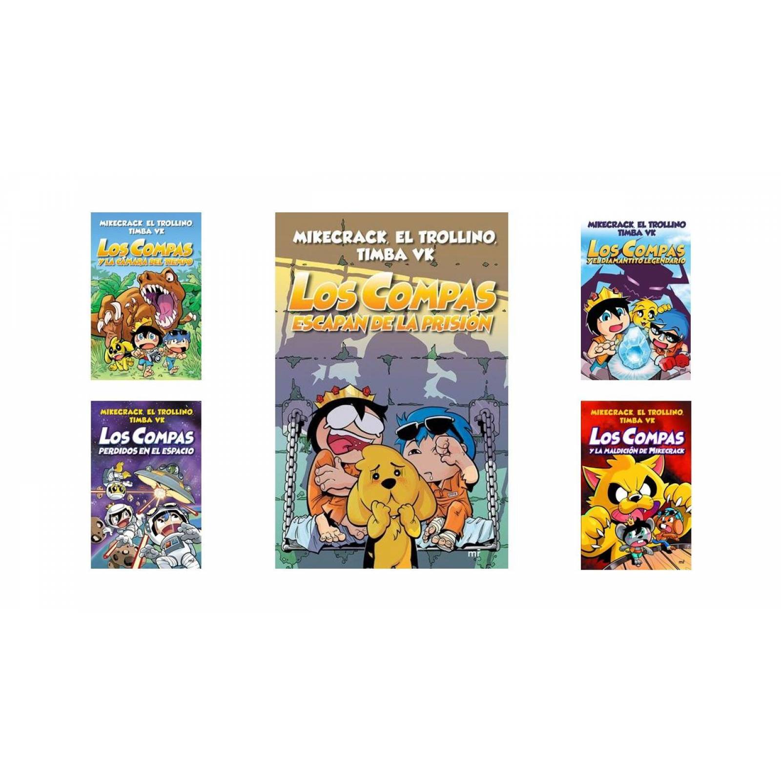 Colección de 5 Libros "Los Compas"