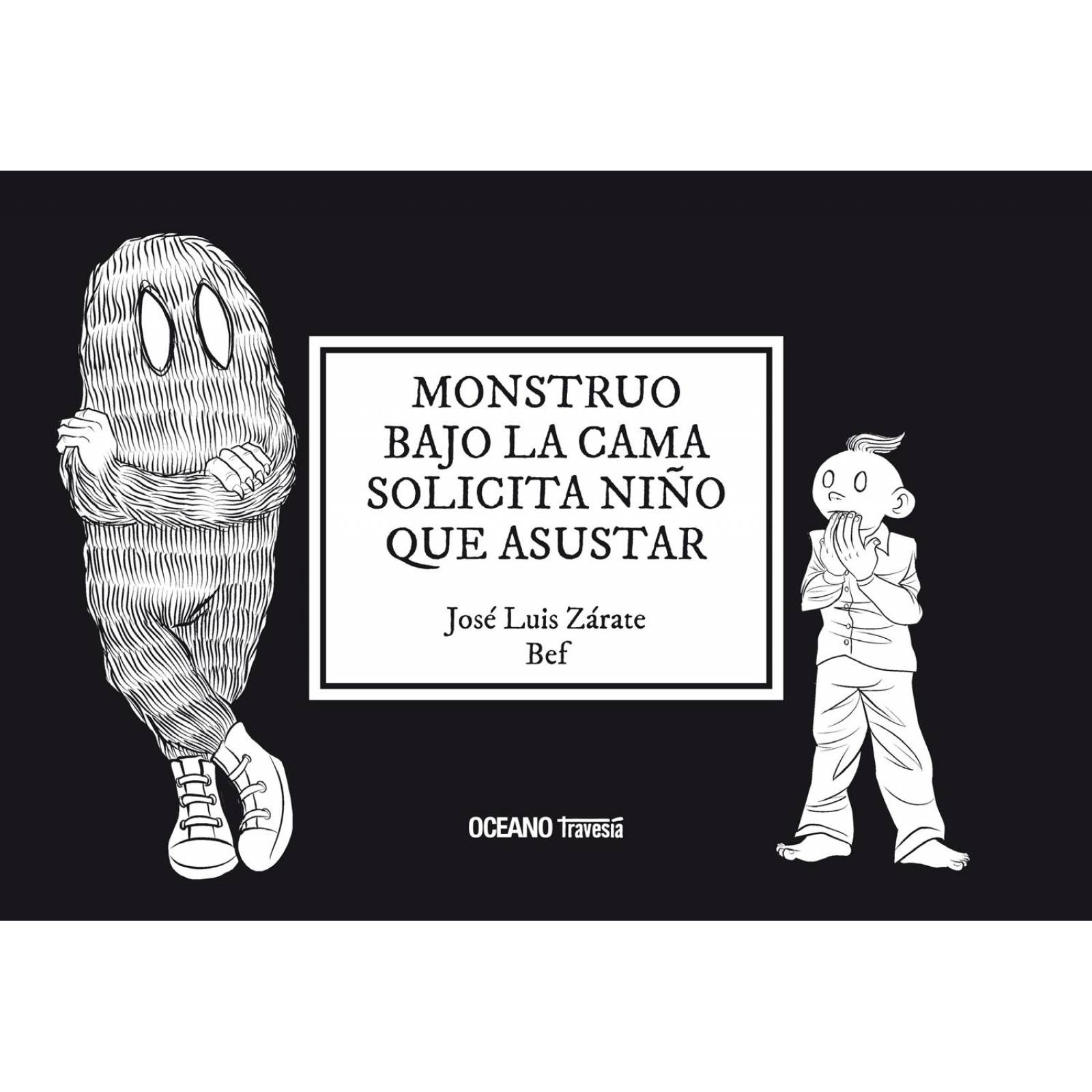 Monstruo bajo la cama solicita niño que asustar 