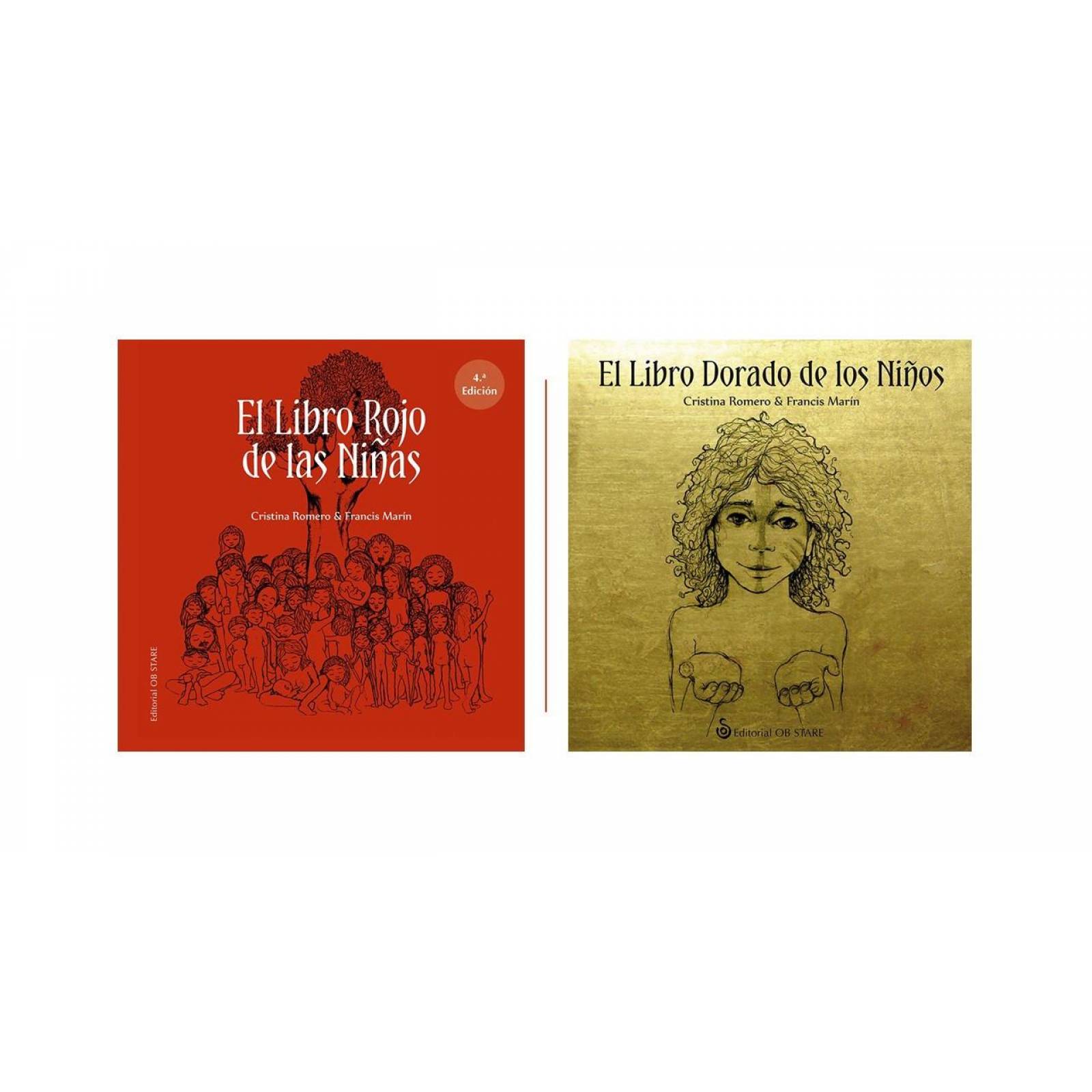 Libros: El Libro Rojo De Las Niñas + El Libro Dorado De Los Niños 