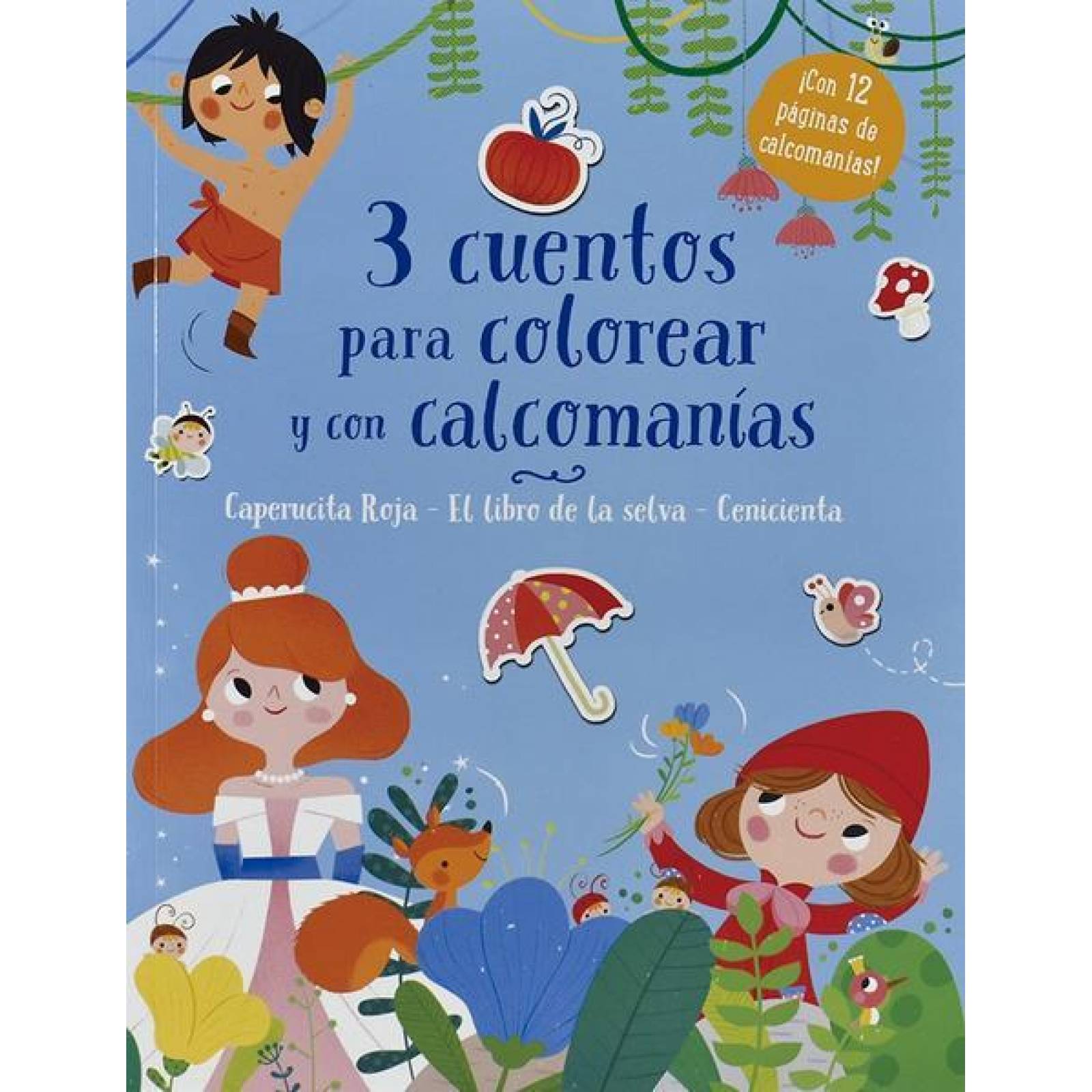3 Cuentos Para Colorear Y Calcomanías 