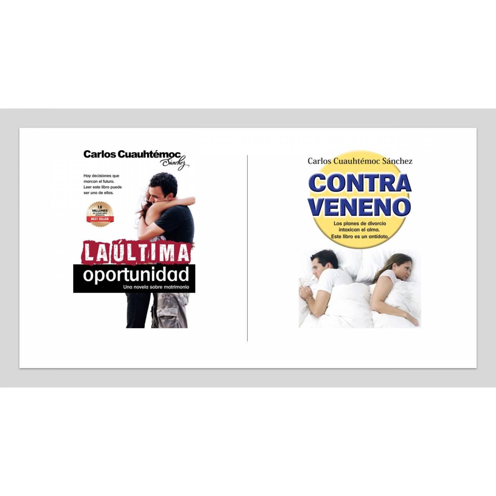 Paquete Dúo de libros Matrimonio y Divorcio de Carlos Cuauhtémoc Sánchez 