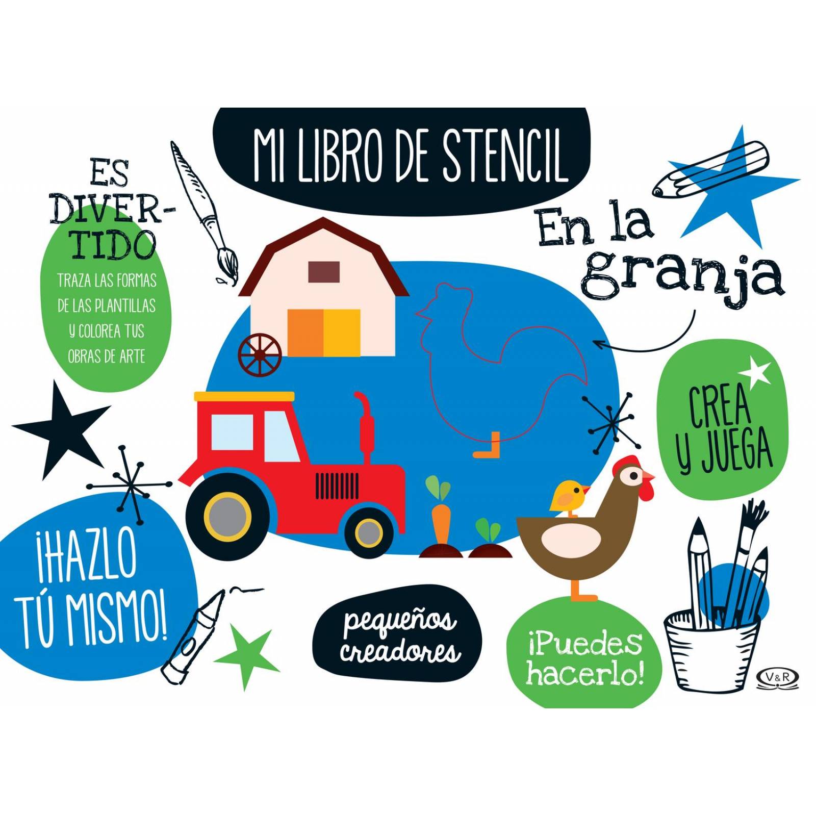 En la Granja, Mi Libro de Stencil 