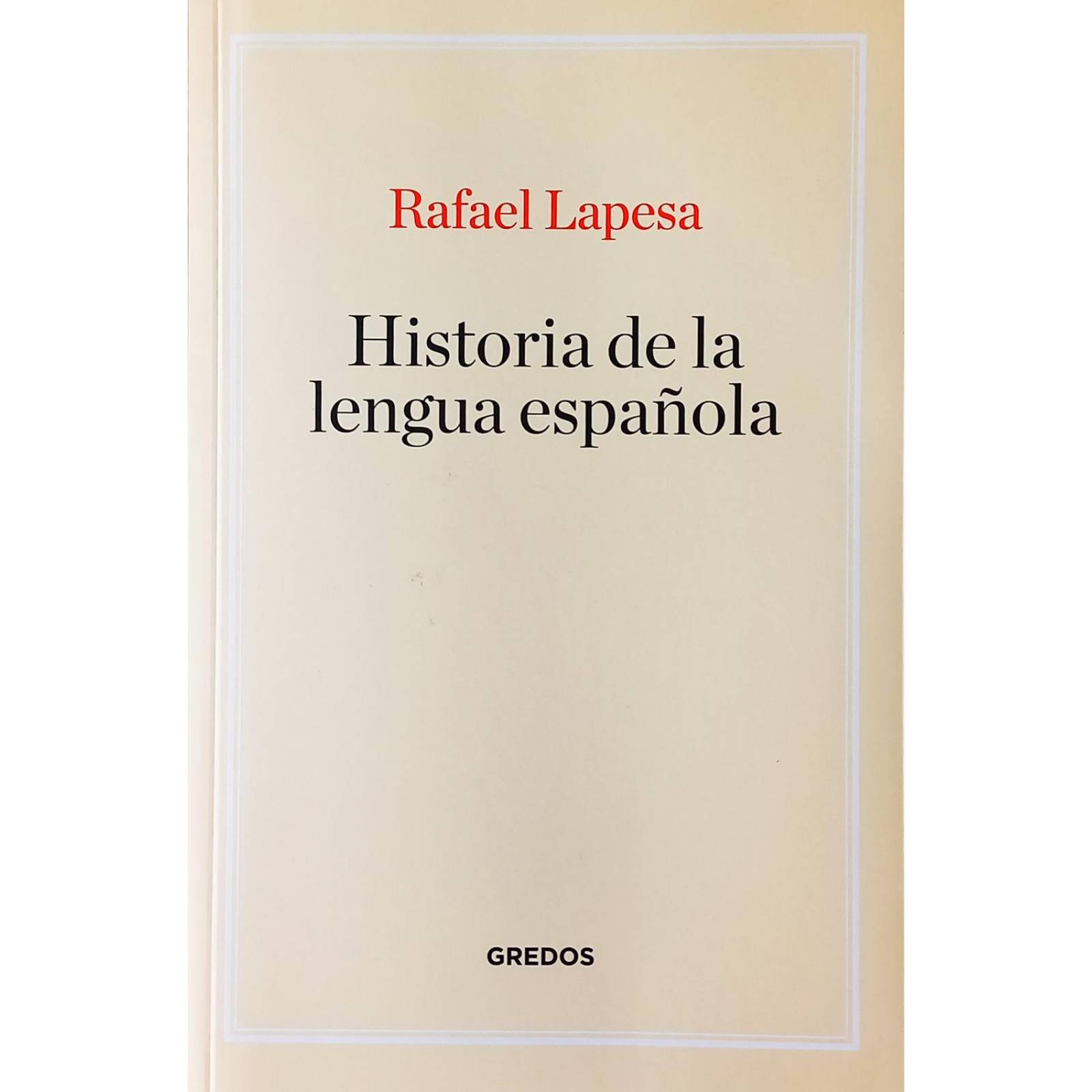 Historia de la Lengua Española 