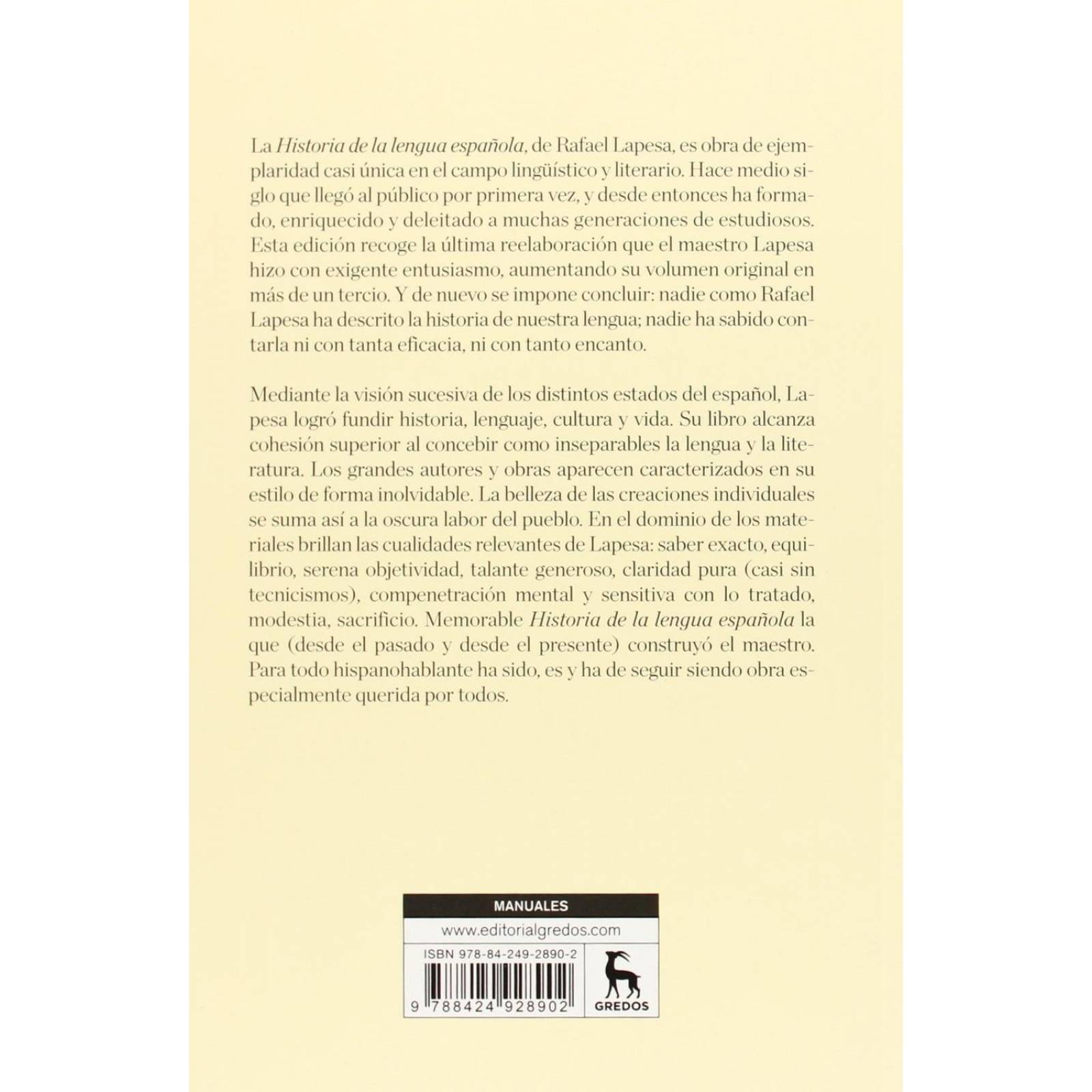 Historia de la Lengua Española 
