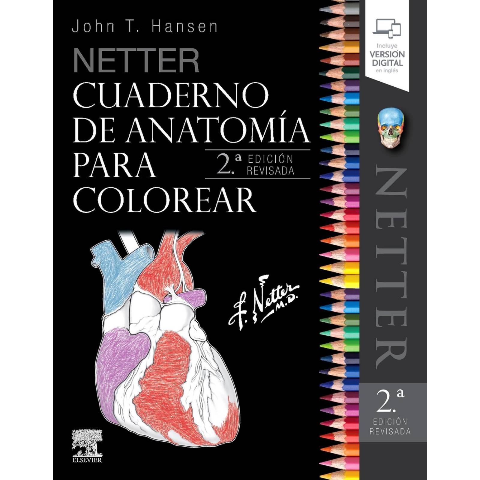 Netter Cuaderno de Anatomía para Colorear 2da Edición 