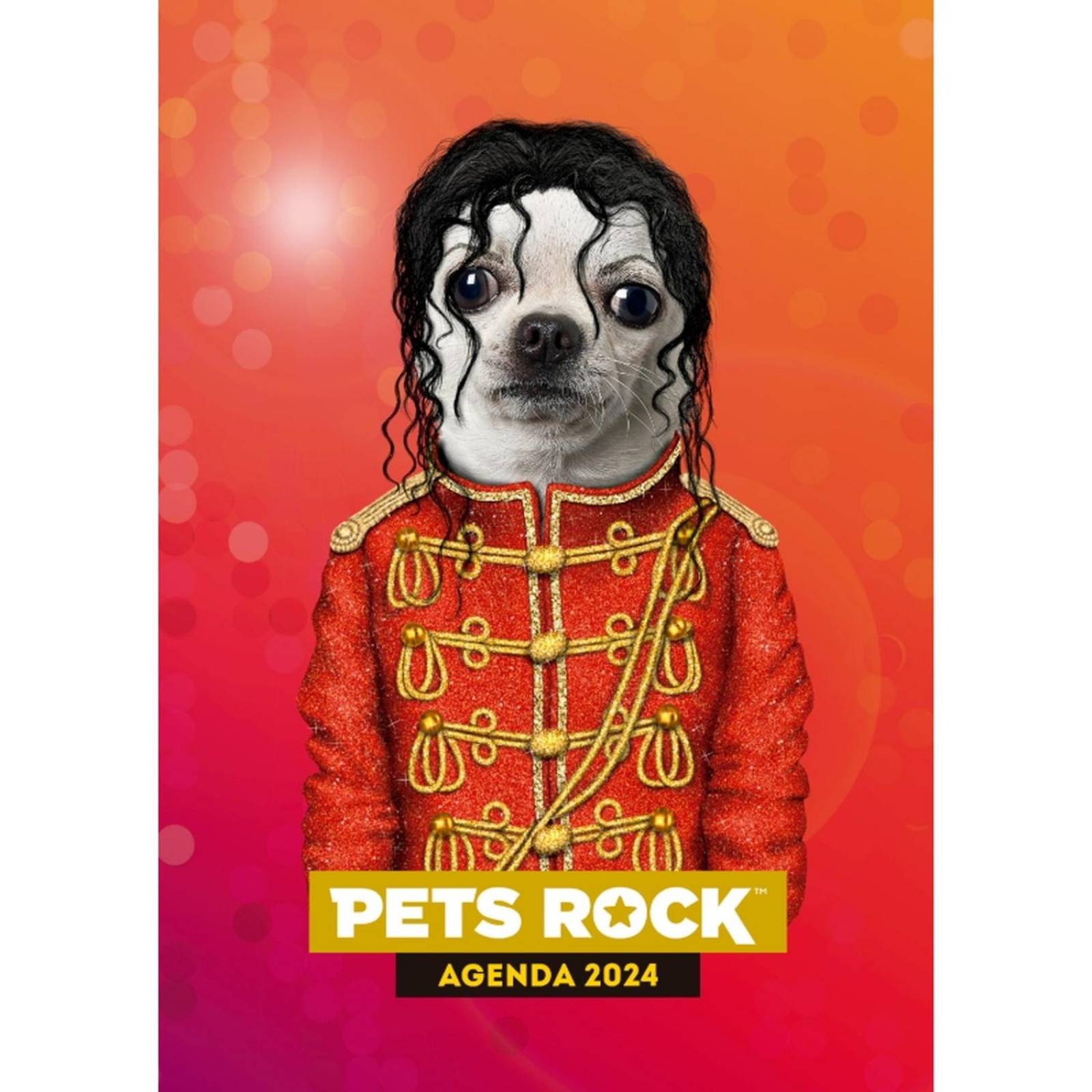 Agenda Pets Rock 2024 Popcorn Roja