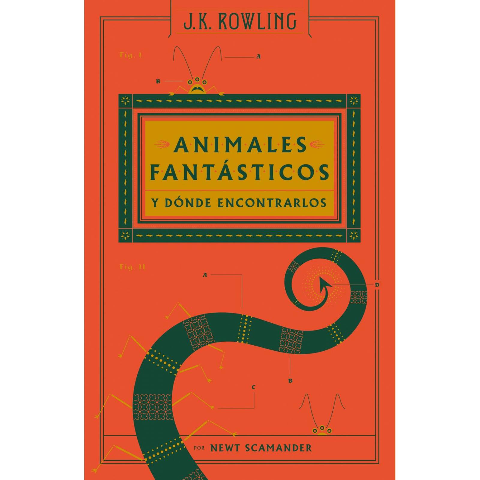 Animales fantásticos y dónde encontrarlos (un libro de la biblioteca de Hogwarts) 