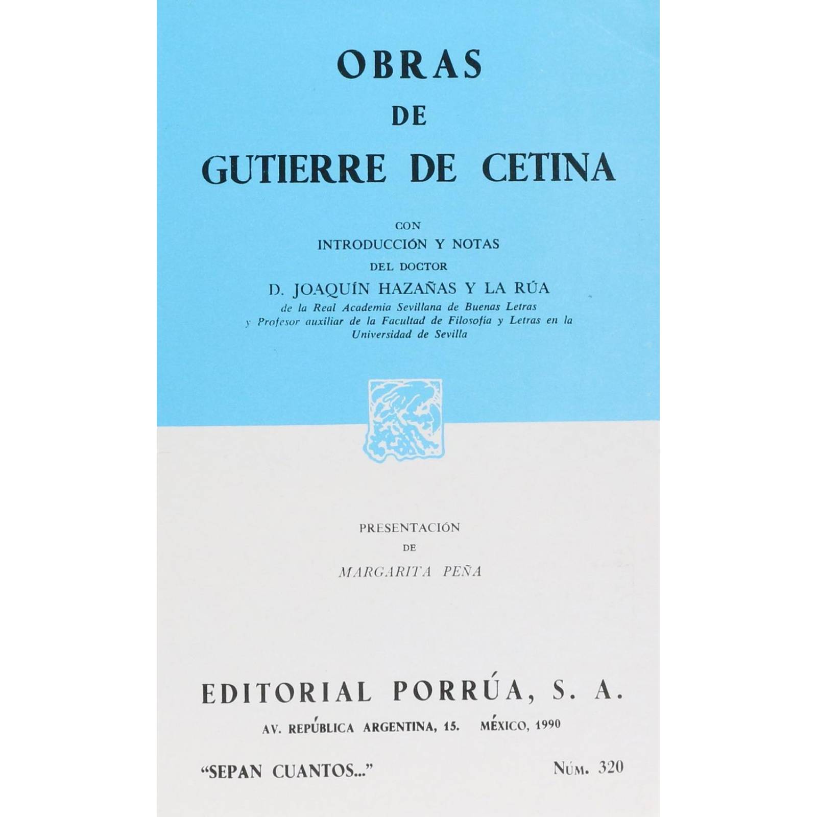 Obras de Gutierre de Cetina 