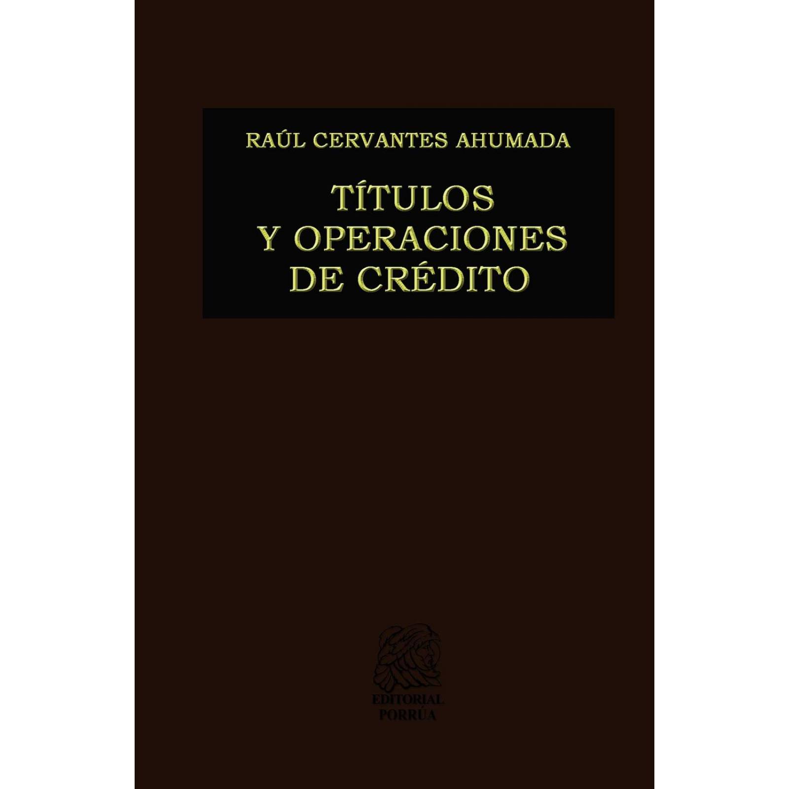 Títulos y operaciones de crédito 