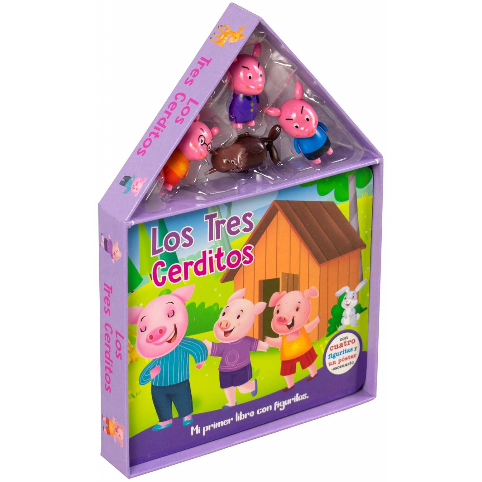 Cuento infantil mi primer libro con figuritas: Los tres cerditos 