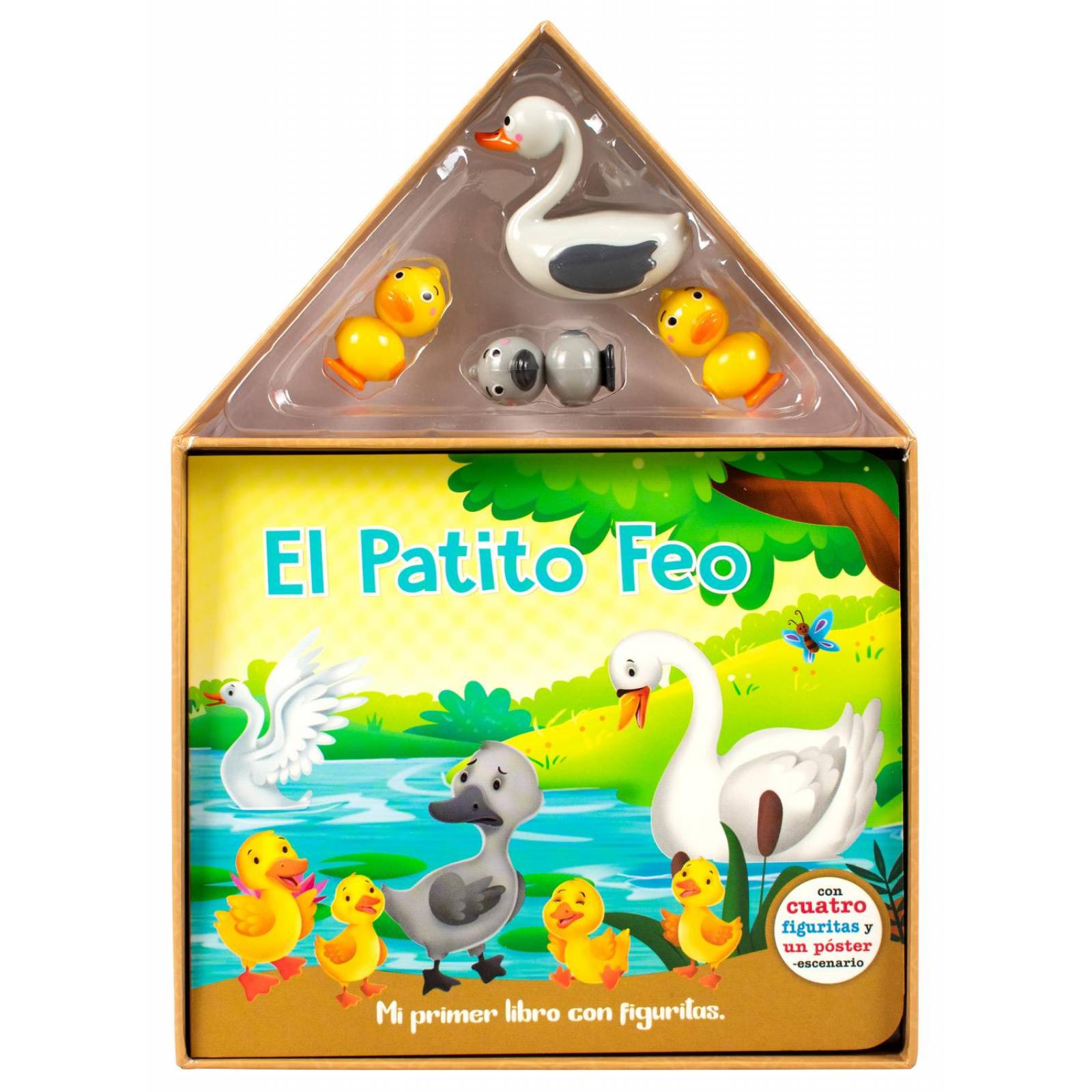 Cuento infantil mi primer libro con figuritas: El patito feo 