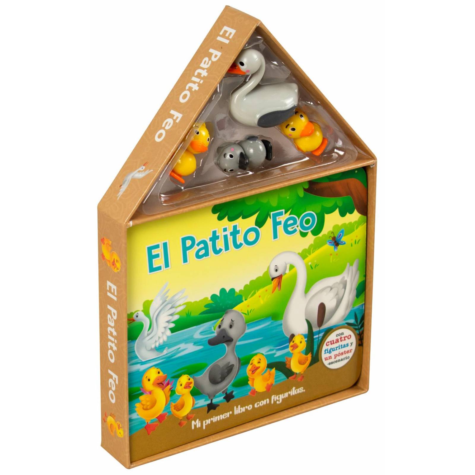 Cuento infantil mi primer libro con figuritas: El patito feo 