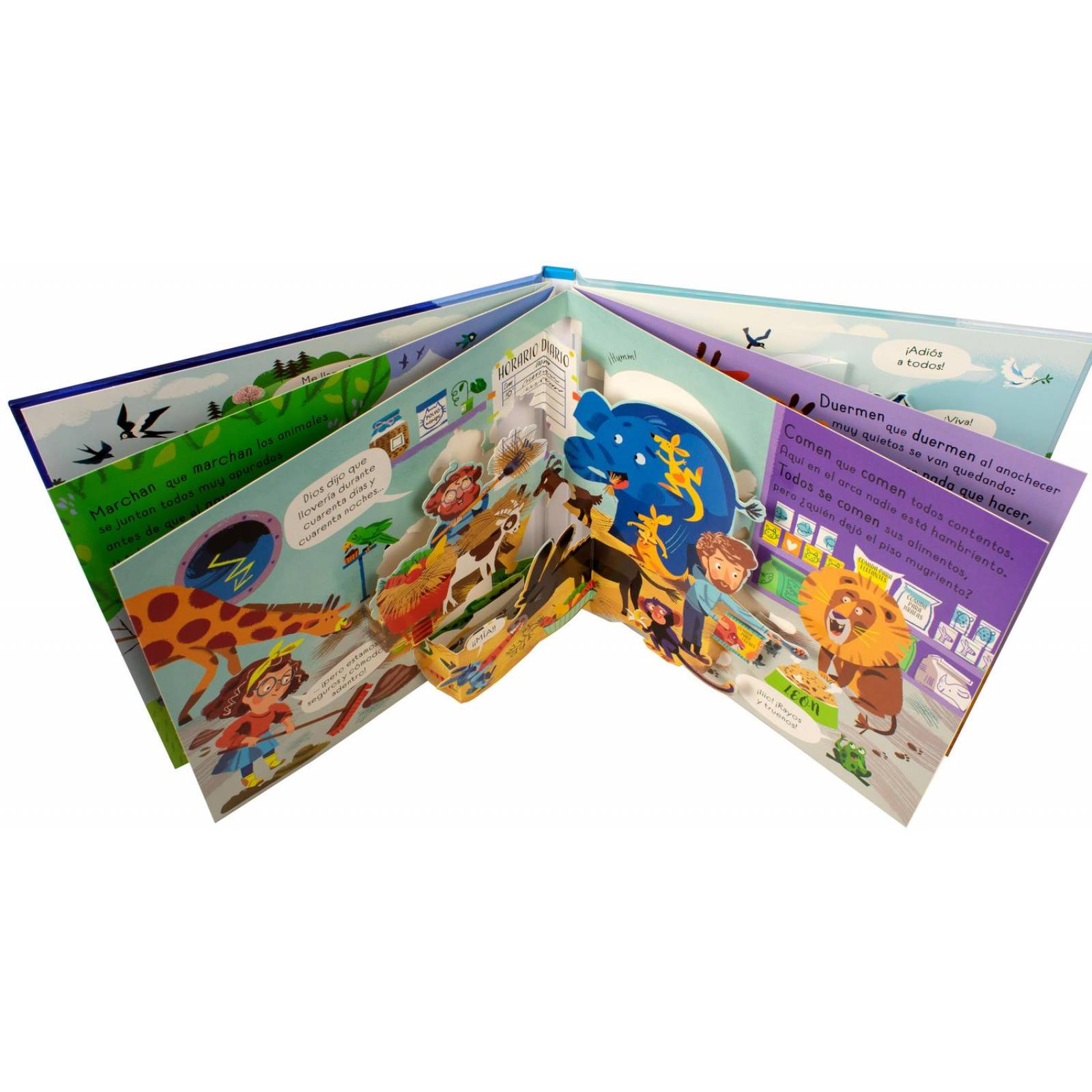 Libro infantil en 3D genial el arca de Noé 